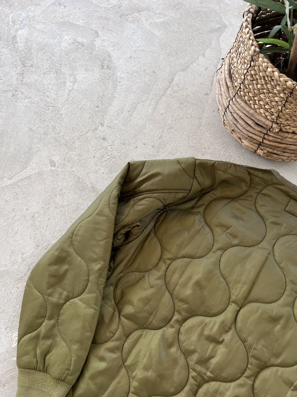 Polo Ralph Lauren Vintage US Army Quilted Bomber Jacket Green Military Liner Size US M / EU 48-50 / 2 - 11 Thumbnail