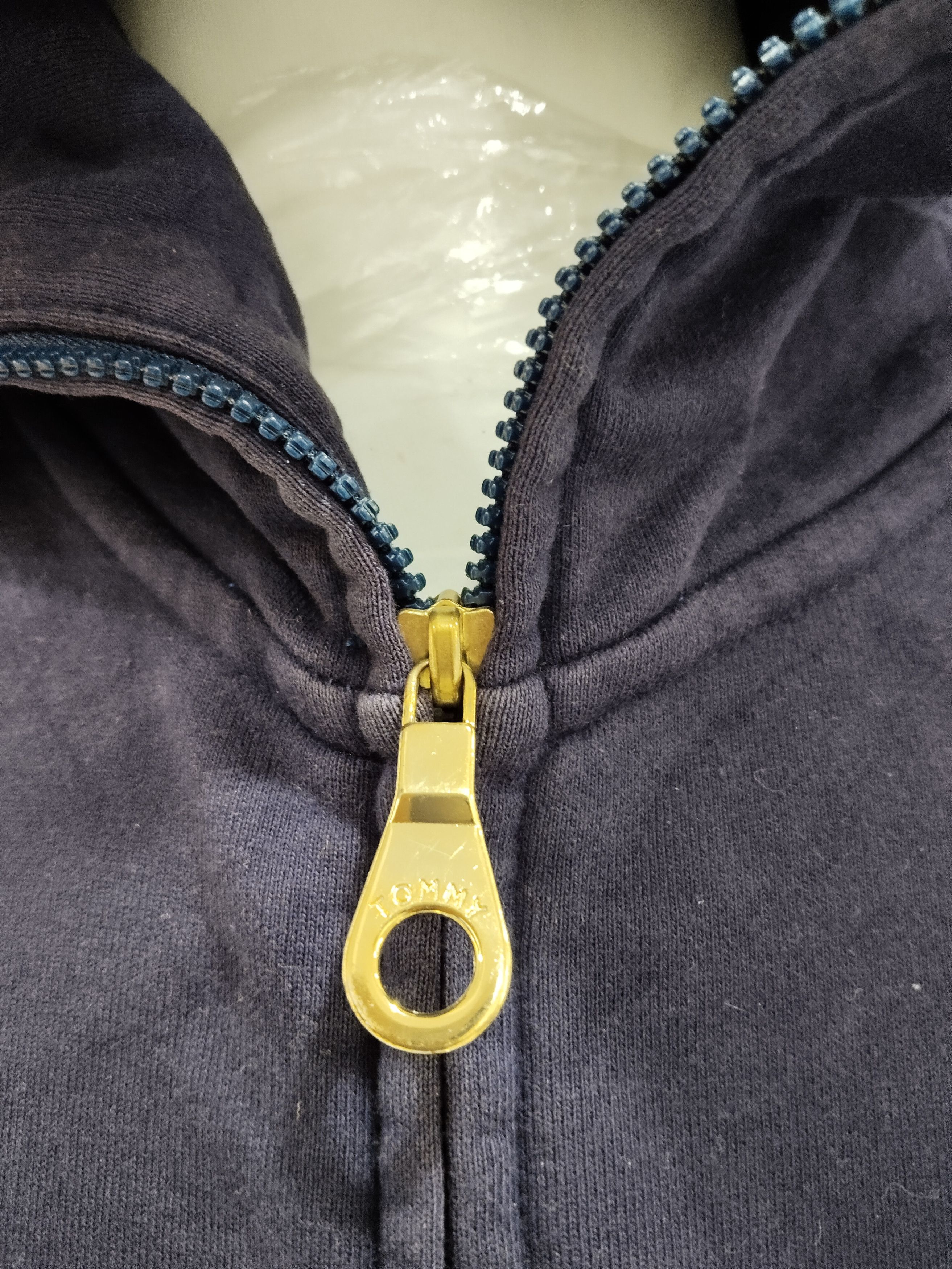 Tommy Hilfiger × Tommy Jeans Vintage Tommy Embroidery Logo Fullzip Hoodie Sweatshirt Size US L / EU 52-54 / 3 - 5 Thumbnail