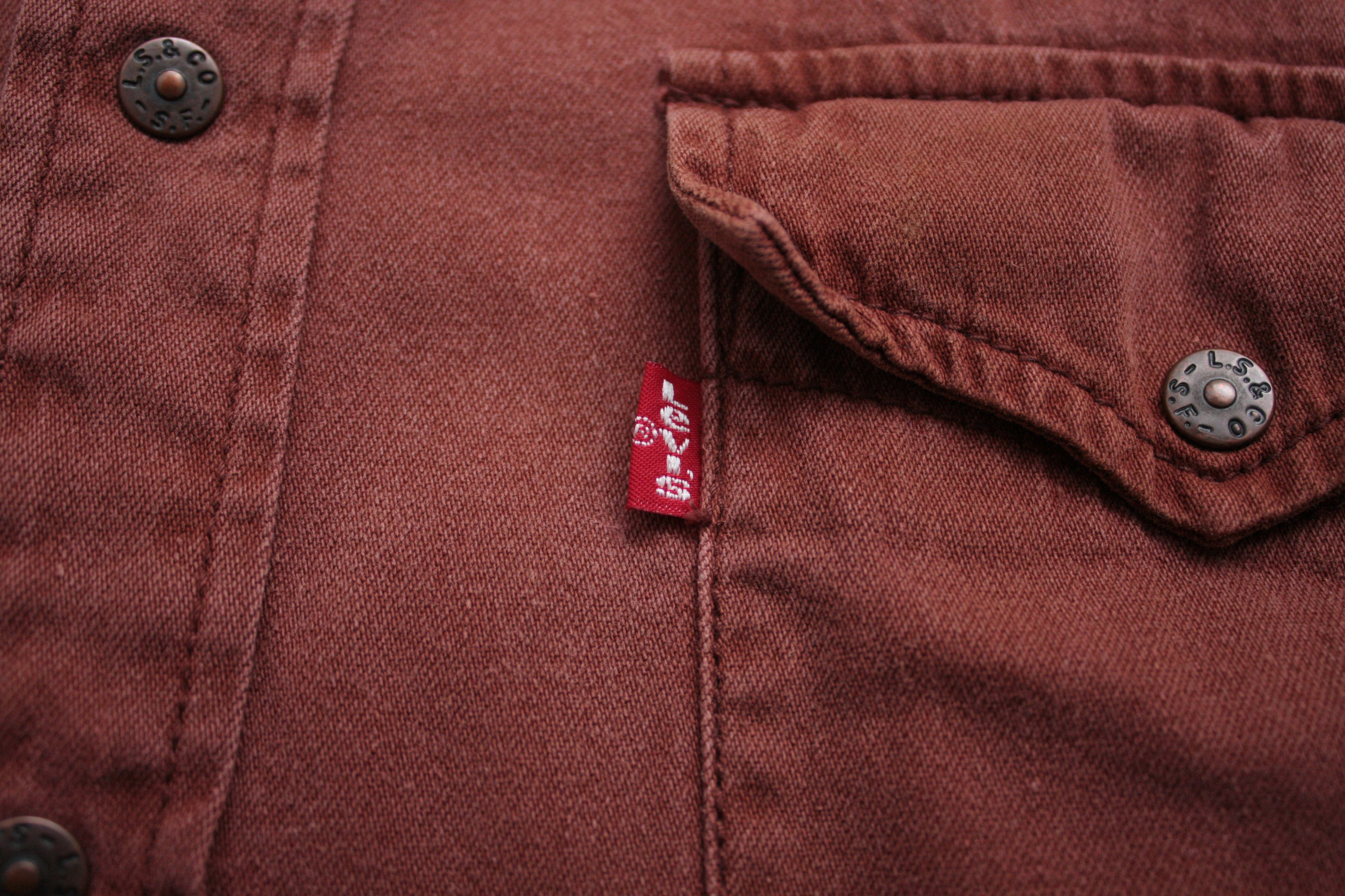 Levi's Levi's Vintage Brick Orange L/S Shirt Size US L / EU 52-54 / 3 - 4 Thumbnail