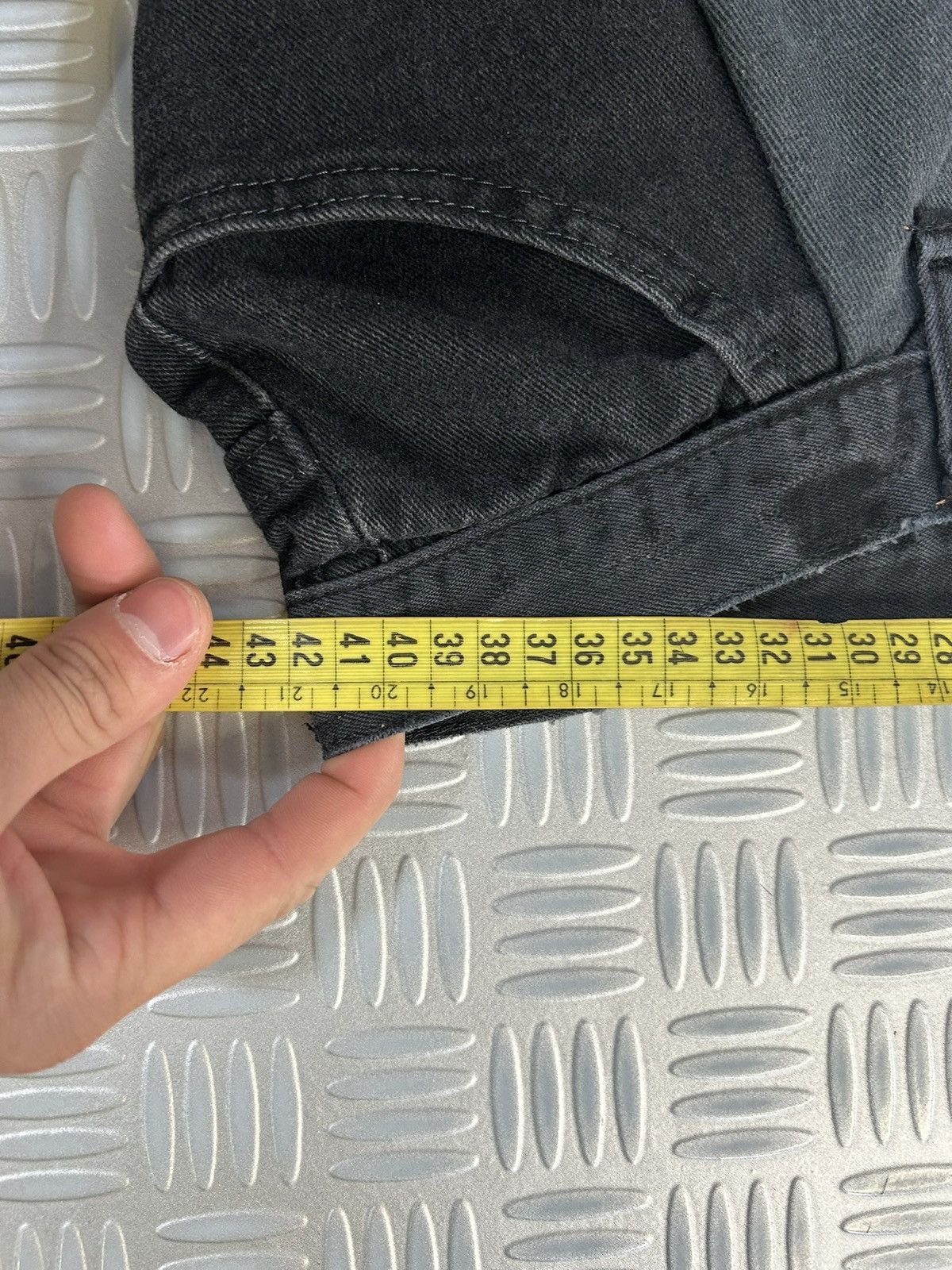 Designer Custom baggy jeans handmade distressed patchwork opium punk Size US 32 / EU 48 - 11 Thumbnail