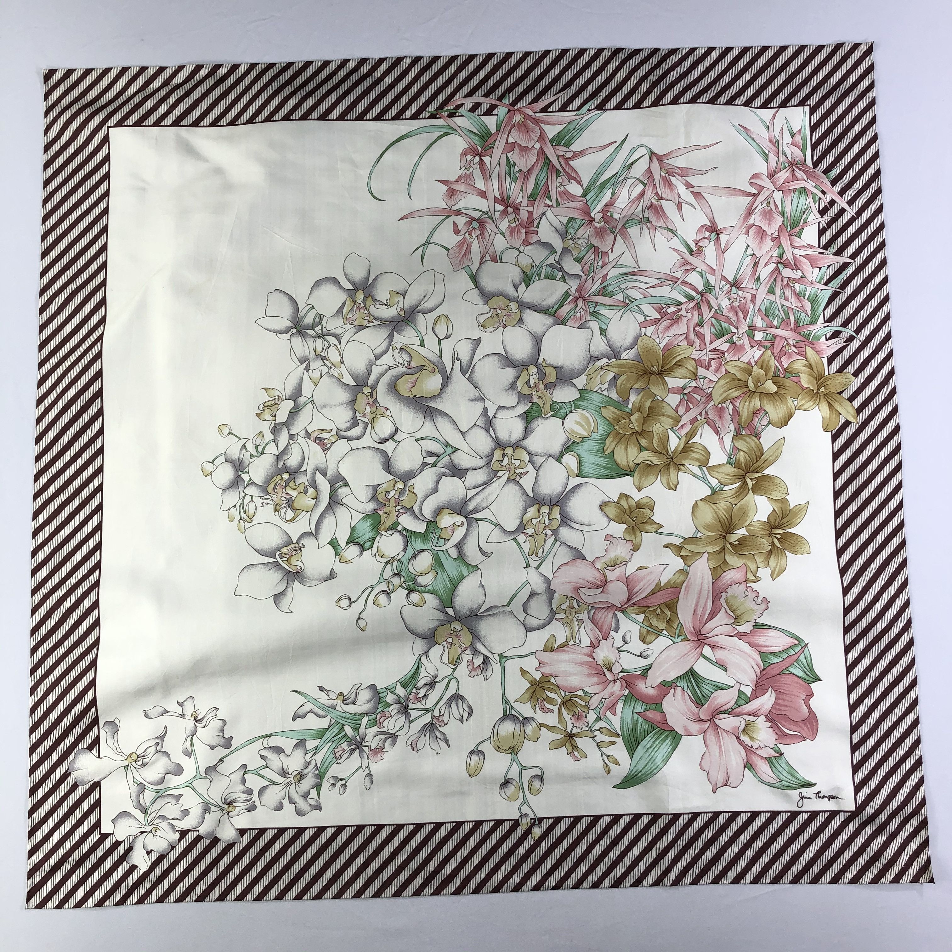 Jim Thompson Vintage Jim Thompson Silk Scarf Size ONE SIZE - 2 Thumbnail