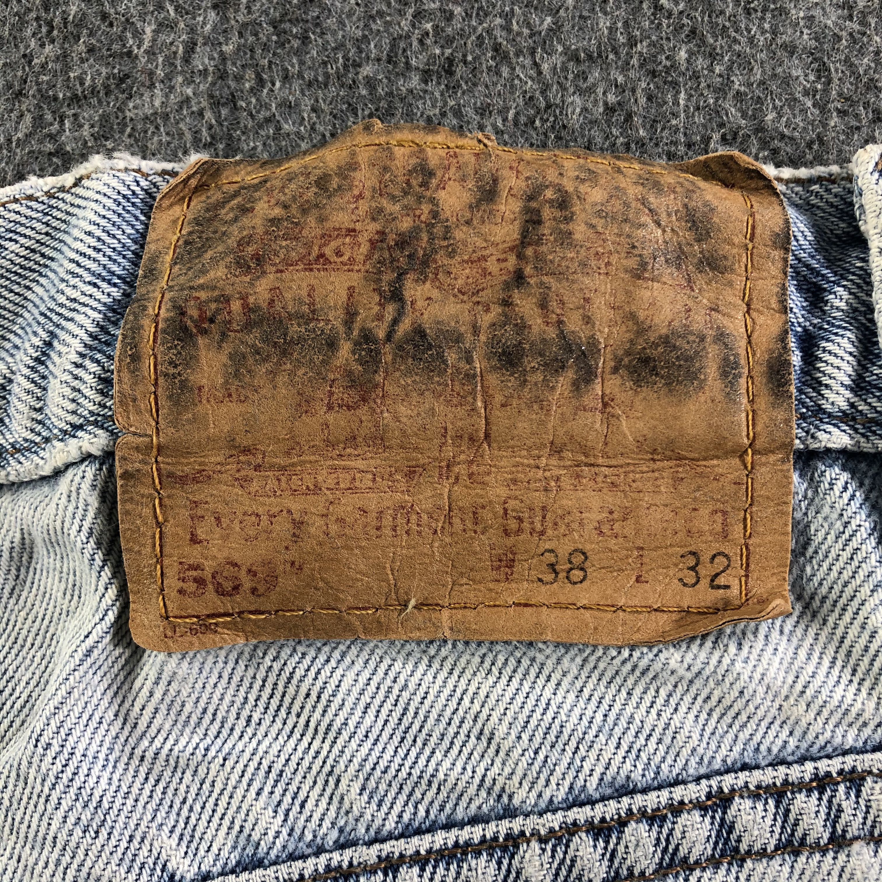 Levi's 90s Vintage Light Wash Levis 569 Jeans-J3296 Size US 39 - 5 Thumbnail