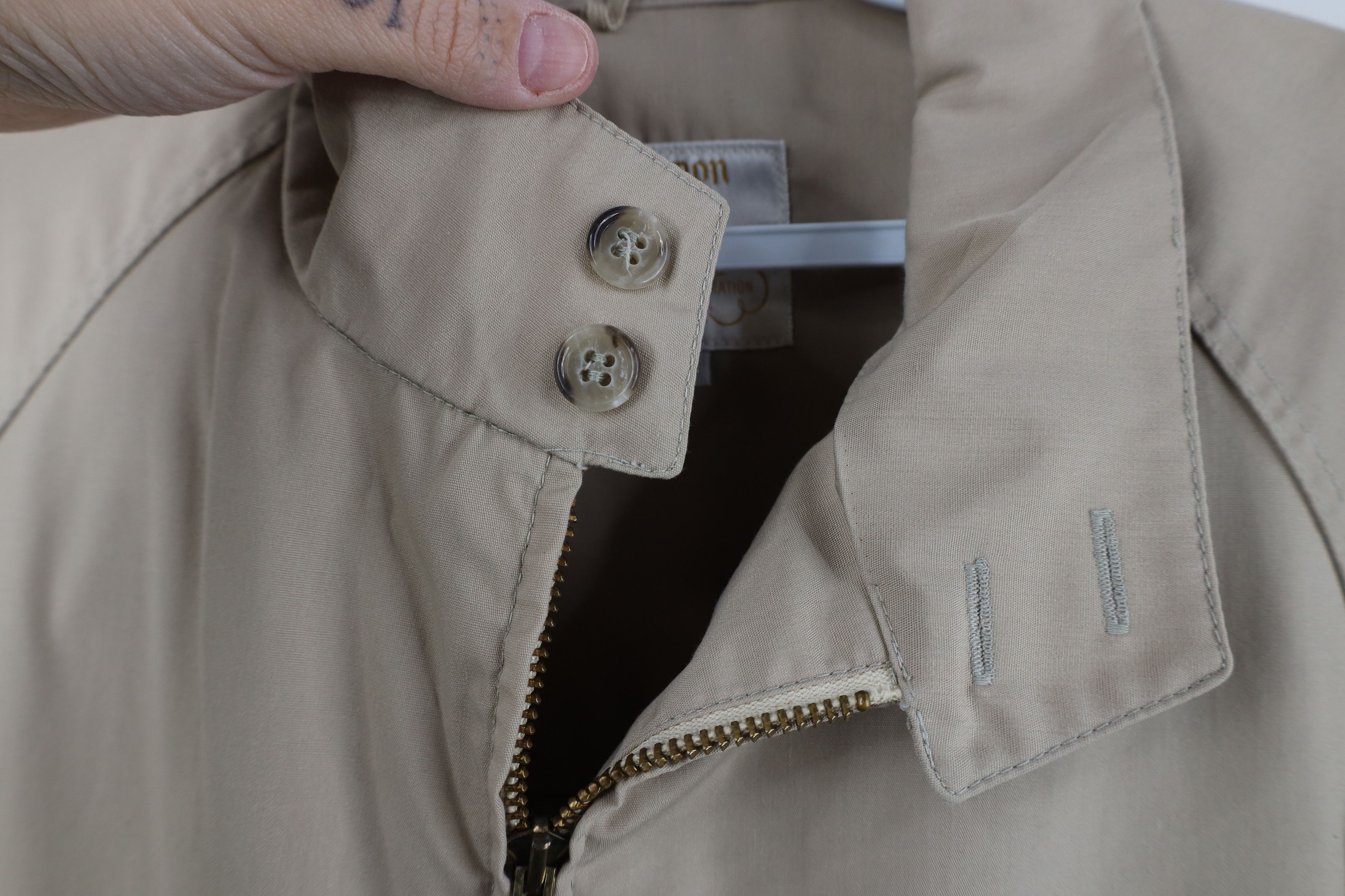 Vintage Vintage 70s Streetwear Cafe Racer Bomber Jacket Beige USA Size US XXL / EU 58 / 5 - 10 Thumbnail