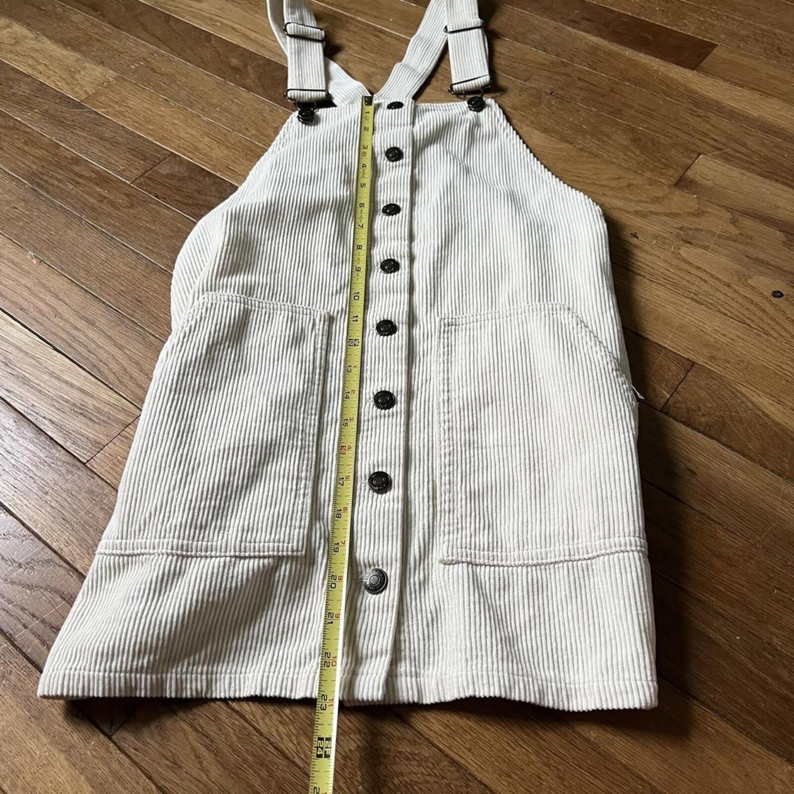 Forever 21 Forever 21 Women's Cream Overall Dress Size M / US 6-8 / IT 42-44 - 2 Thumbnail