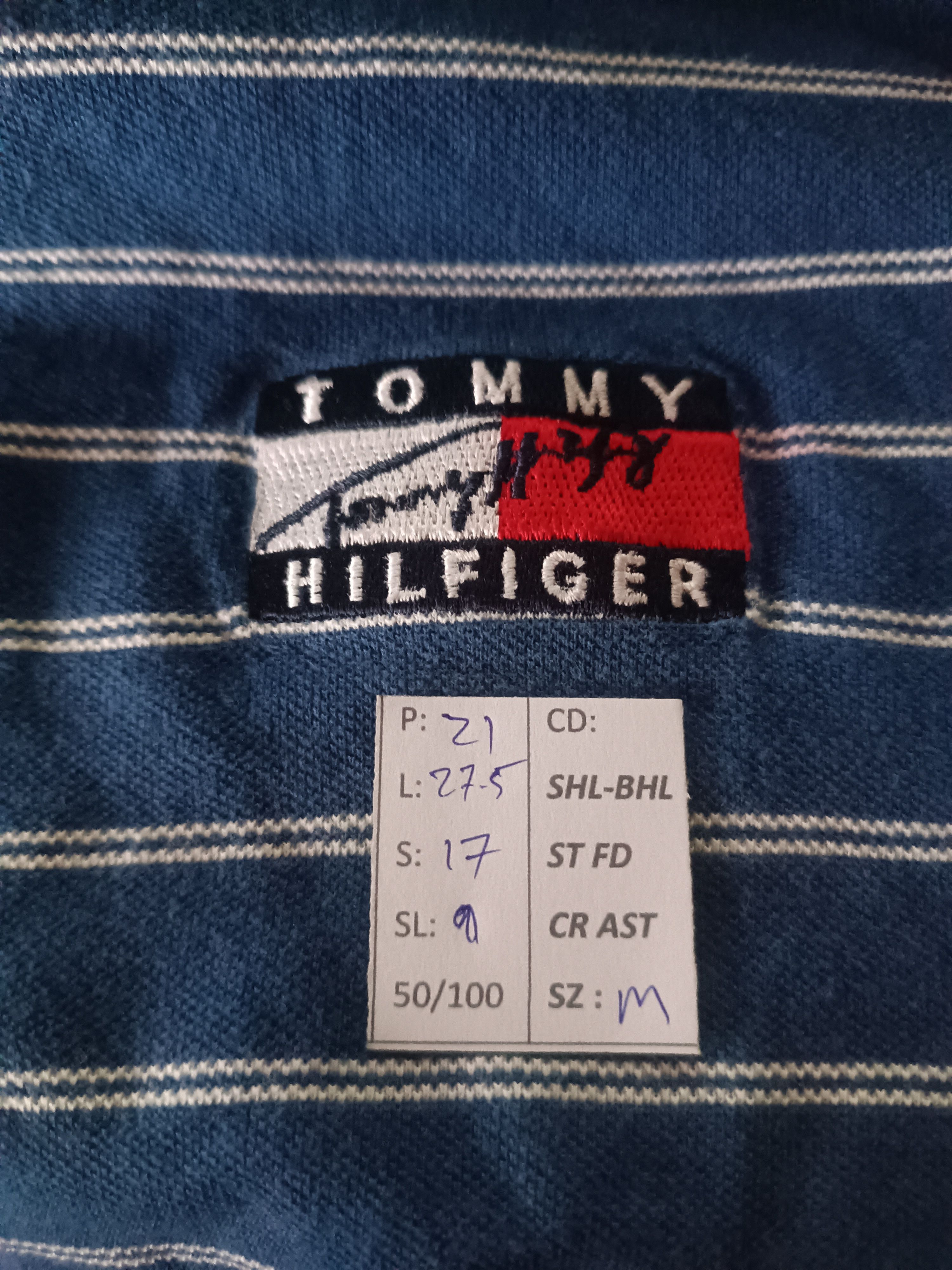 Tommy Hilfiger VINTAGE TOMMY HILFIGER STRIPE POLOS VERY RARE BLUE Size US M / EU 48-50 / 2 - 18 Thumbnail