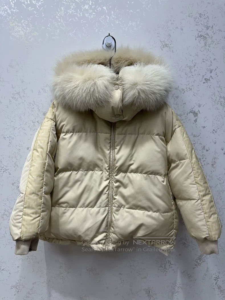 Fendi Fendi Reversible Fur Collar Puffer Jacket Size S / US 4 / IT 40 - 1 Thumbnail