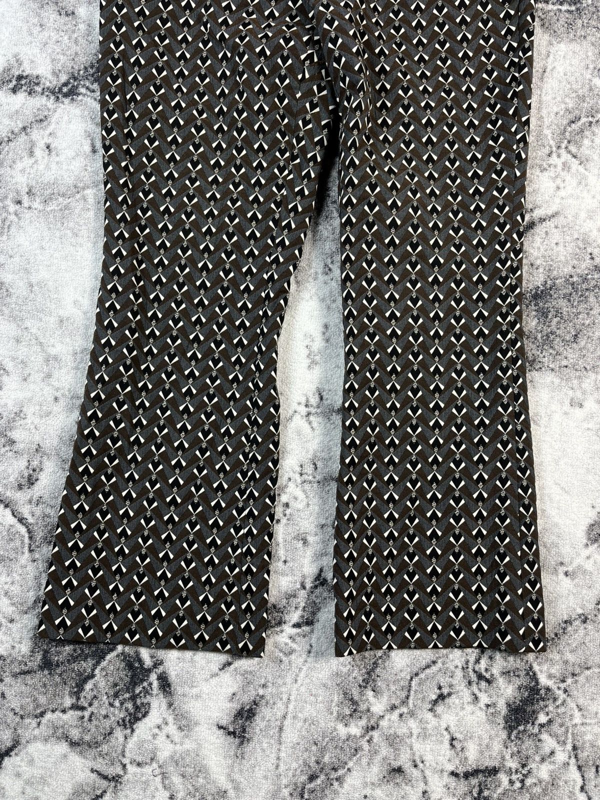 Other Via Masini 80 Geometric Pants Italy Size 48 Pattern Size 34" / US 12 / IT 48 - 2 Thumbnail