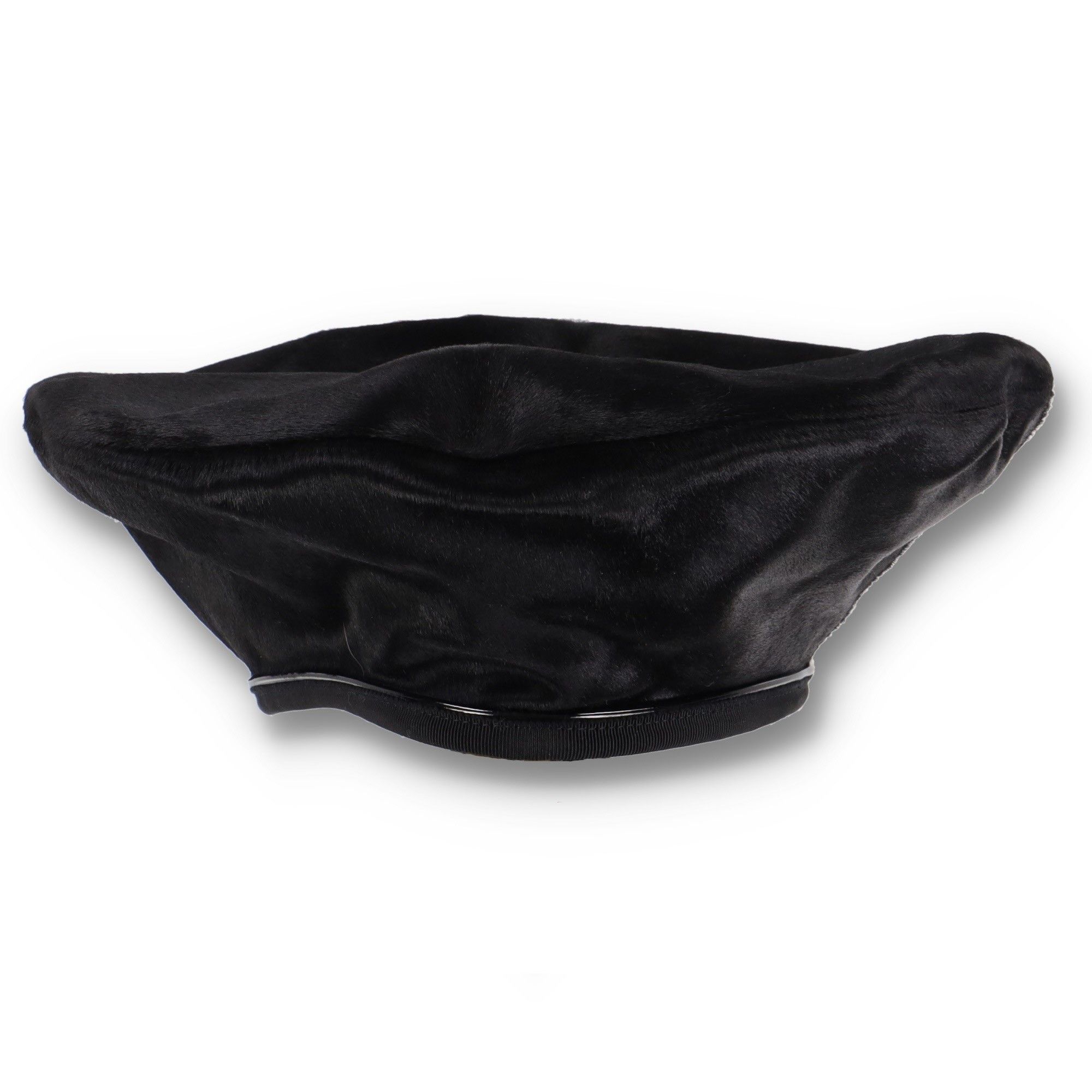 Burberry Black Pony Hair Large Beret Hat Size ONE SIZE - 5 Thumbnail