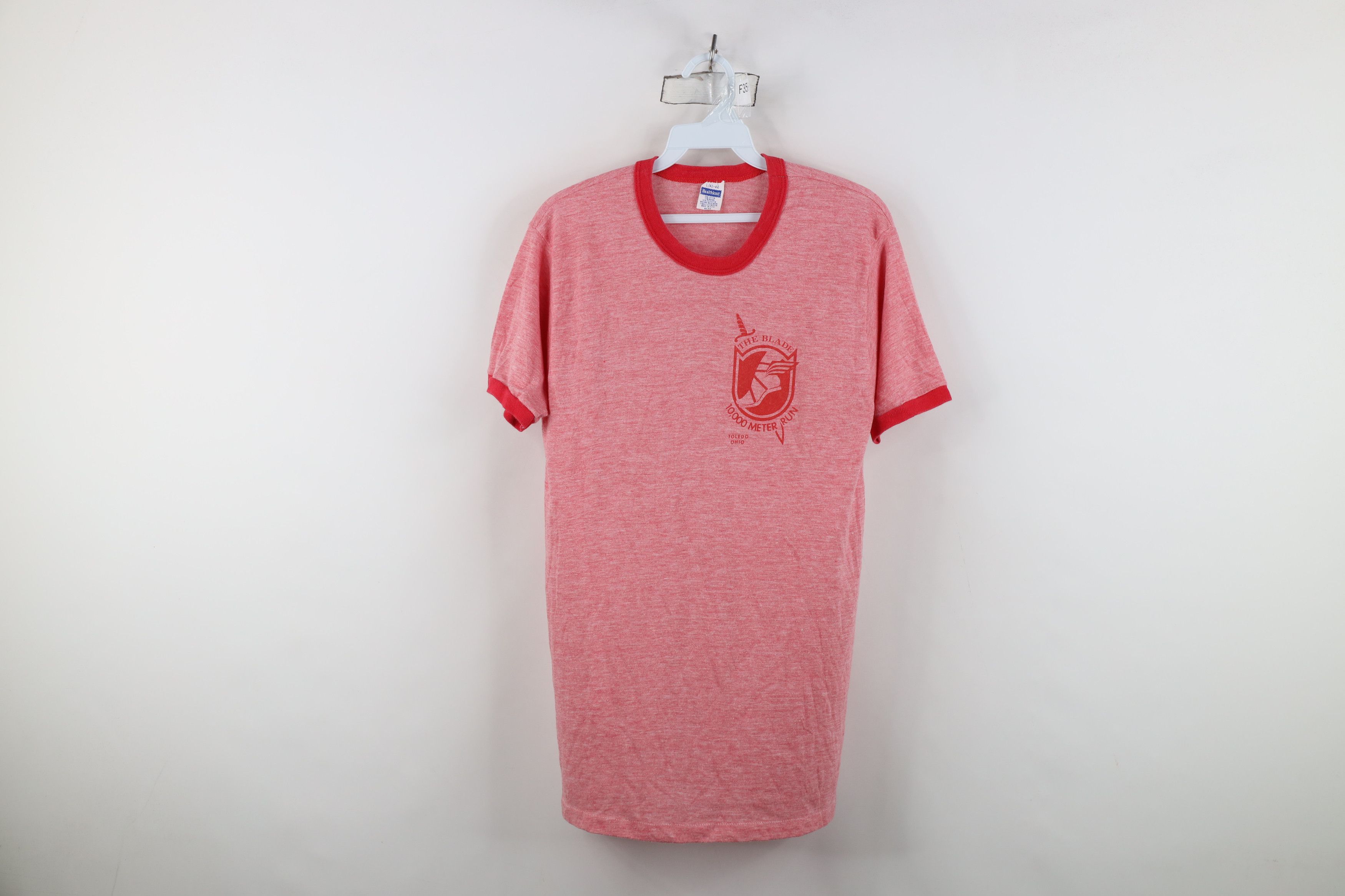 Vintage Vintage 70s 10k Road Race Running Triblend Ringer T-Shirt US Size US L / EU 52-54 / 3 - 1 Thumbnail