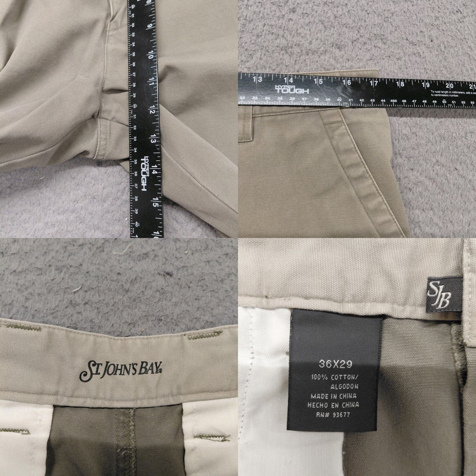 Vintage St Johns Bay Ultimate Work Pants Mens 36x29 Khaki 100% Cotton Cargo Pocket Pants Cargo Pocket Mens Regular Brown Canvas Backpack? Size US 36 / EU 52 - 8 Thumbnail