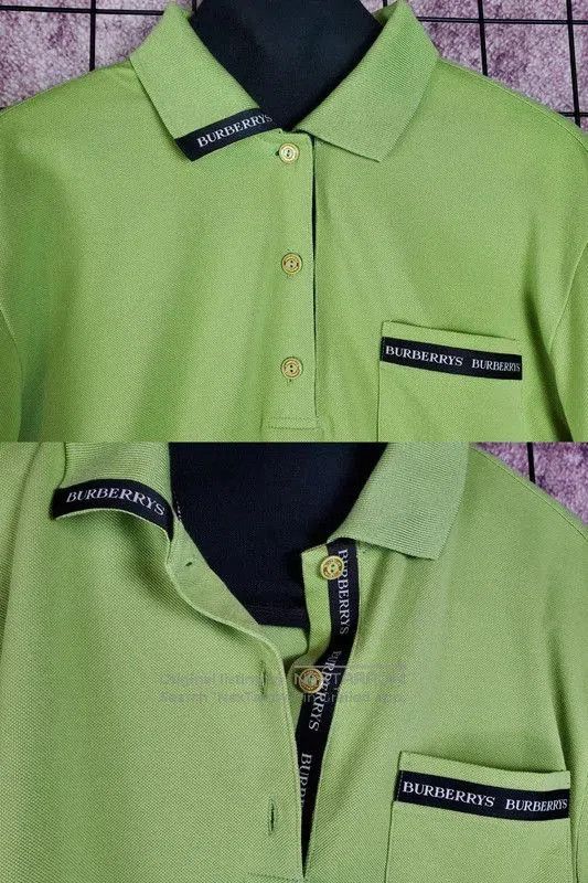 Burberry Burberry Green Cotton Blend Long Sleeve Polo. Size US L / EU 52-54 / 3 - 4 Thumbnail