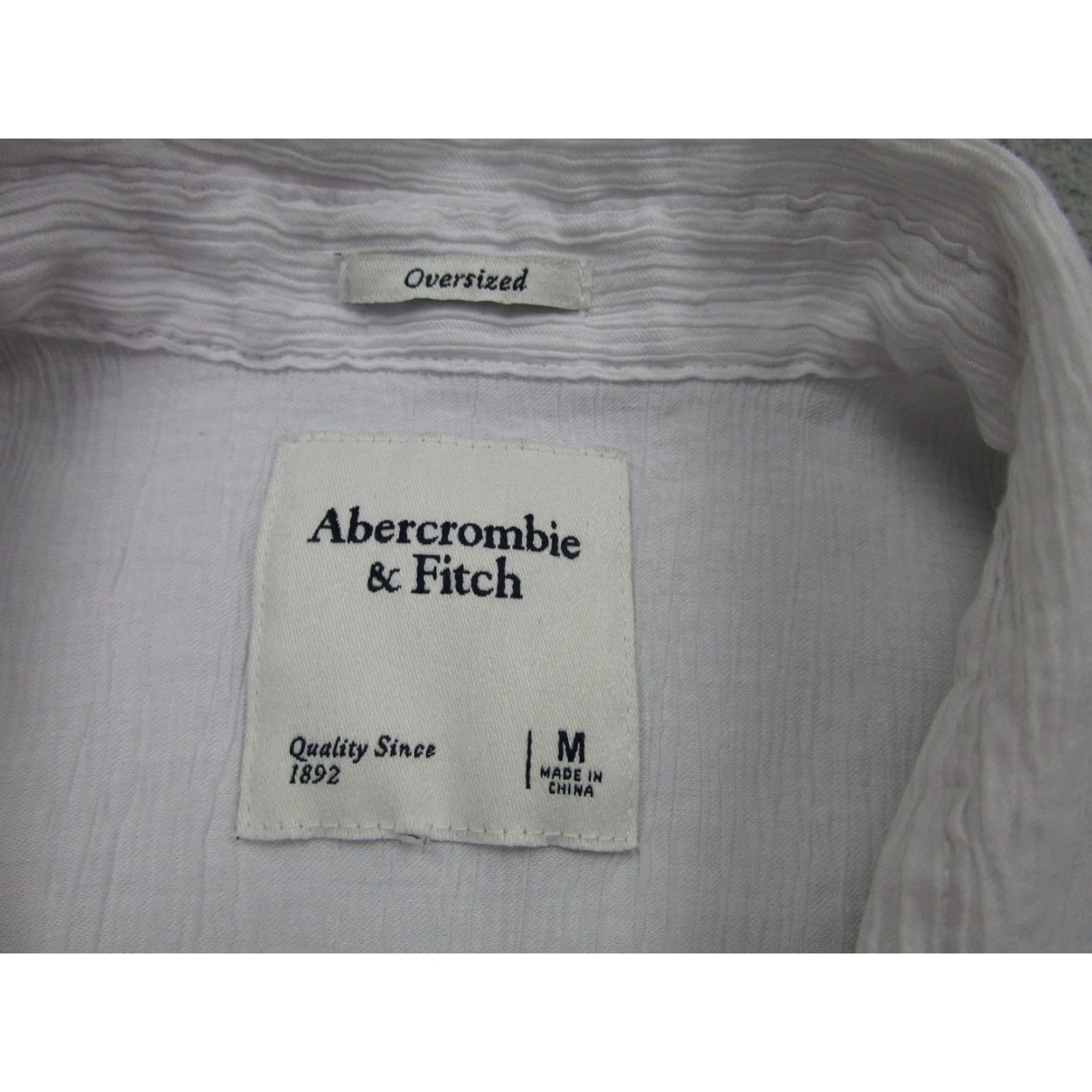 Abercrombie & Fitch Abercrombie & Fitch Shirt Womens M White Oversized Gauze Button Coastal beach Size M / US 6-8 / IT 42-44 - 5 Thumbnail