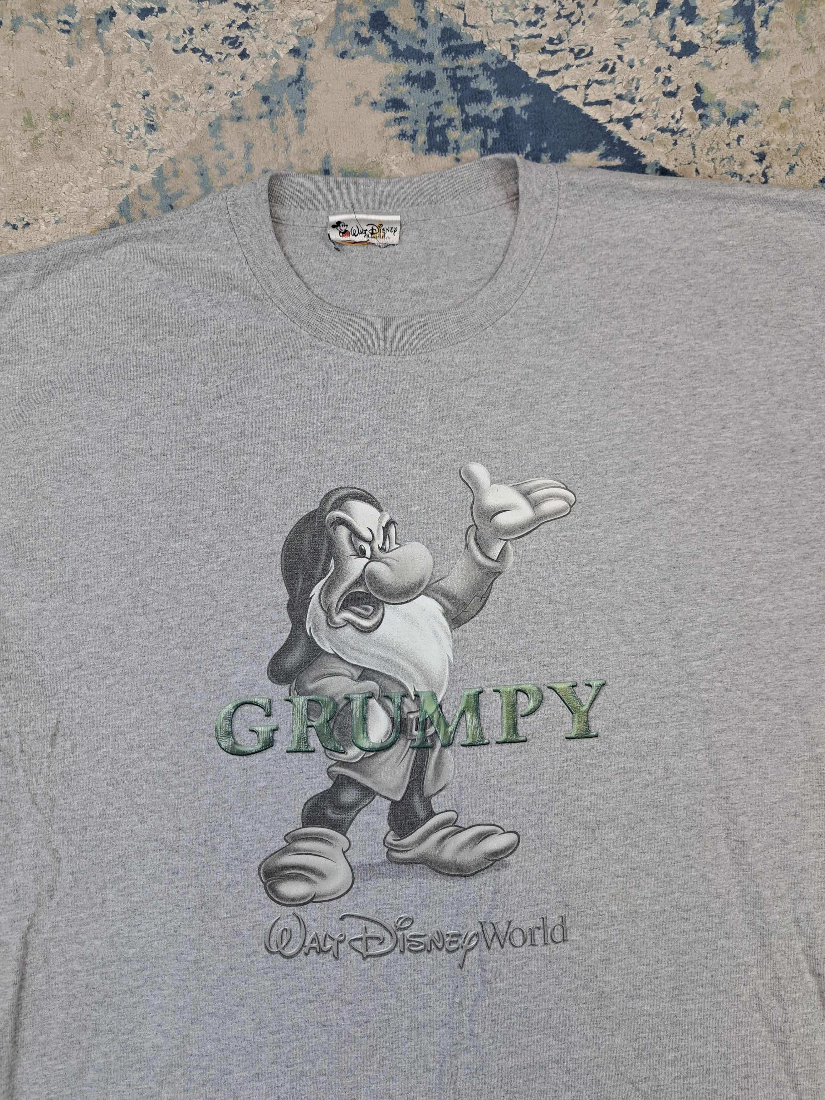 Disney Vintage 90s Disney World Grumpy Tee Snow White Rare Size US XL / EU 56 / 4 - 2 Thumbnail