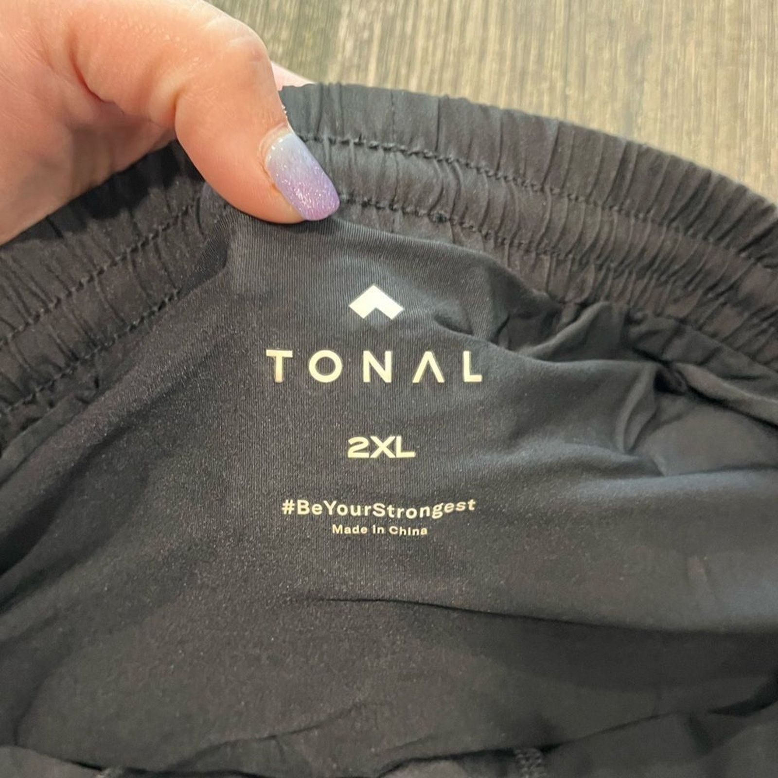 Vintage NWOT Tonal Black Basketball Athletic Shorts Size 2X Size 41" - 3 Thumbnail