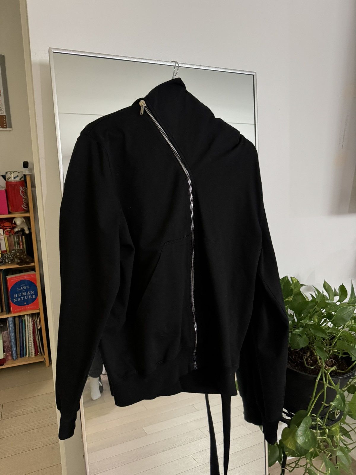 image of Rick Owens Drkshdw Rick Owens Mountain Hoodie in Black, Men's (Size 2XL)