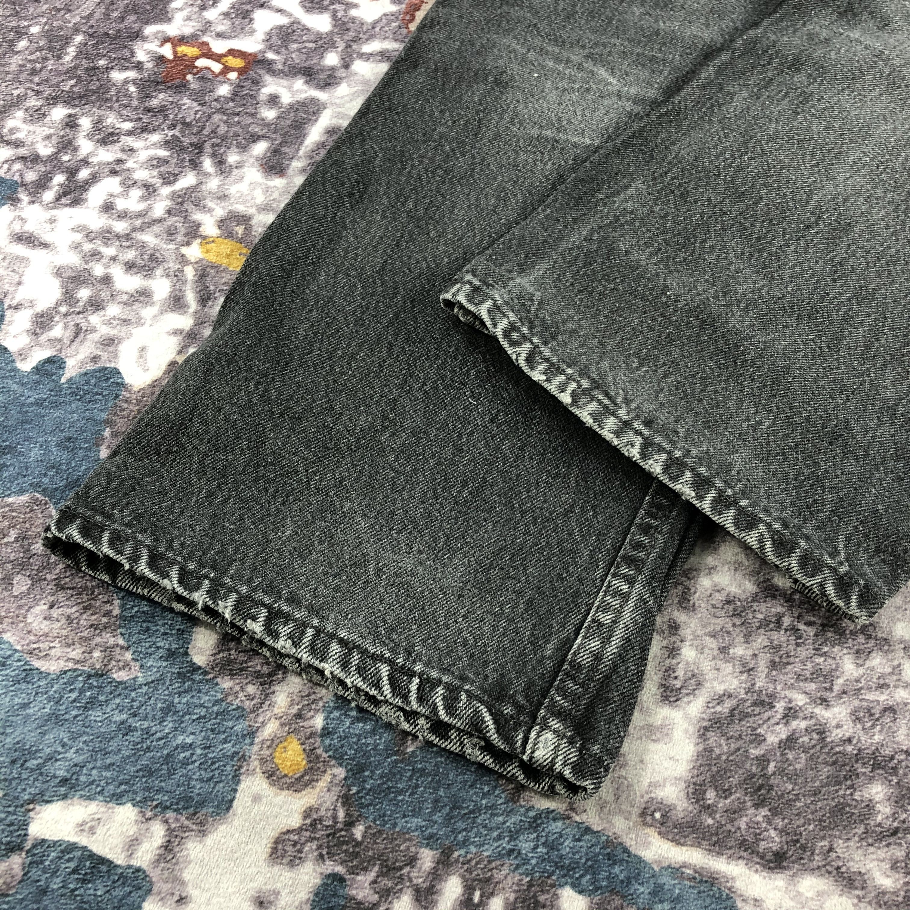 Levi's Vintage 90s Levis 501 Faded Black Jeans-JM2395 Size US 30 / EU 46 - 4 Thumbnail
