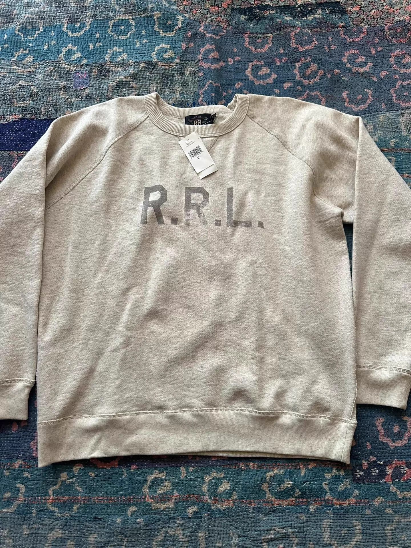 RRL Ralph Lauren RRL Logo Sweatshirt XL New With Tags Size US XL / EU 56 / 4 - 1 Thumbnail