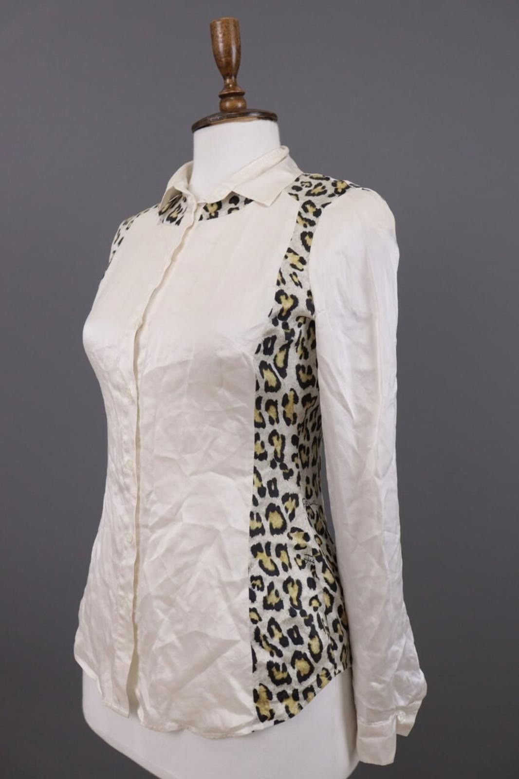 Just Cavalli Just Cavalli Beige Anumal Print Blouse Shirt Size 40 / M Size M / US 6-8 / IT 42-44 - 8 Thumbnail