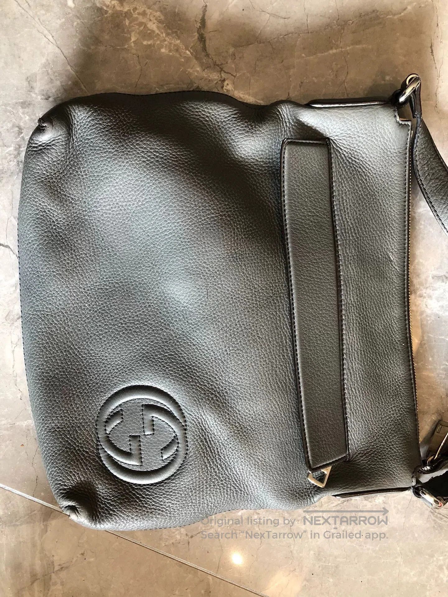 Gucci Gucci Men's Classic Logo Leather Shoulder Bag. Size ONE SIZE - 3 Thumbnail
