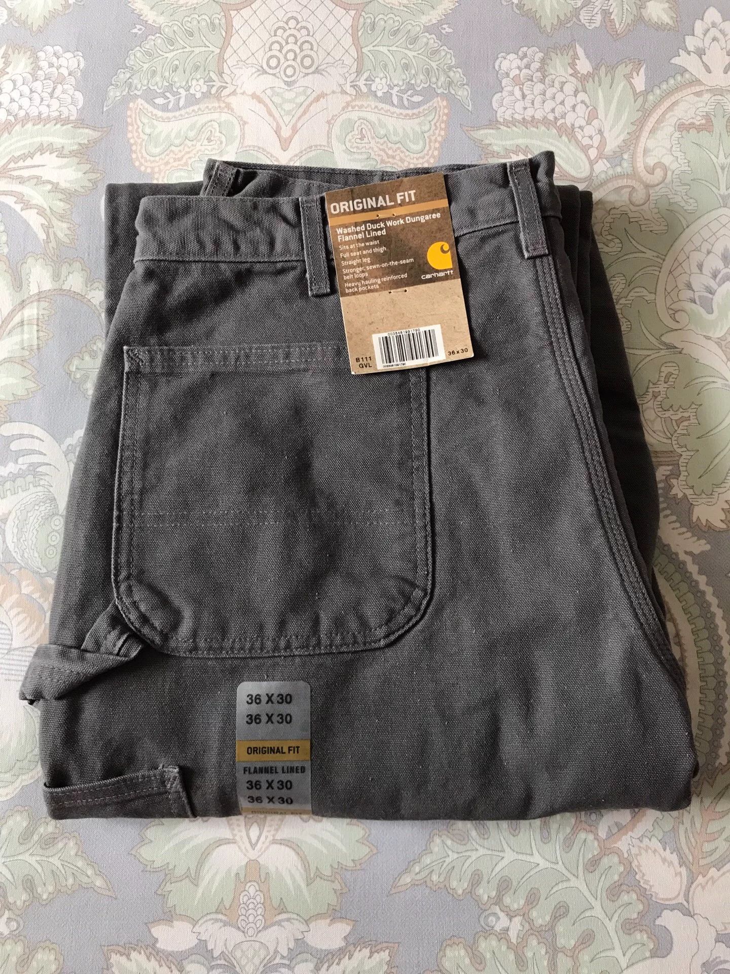 Carhartt Carhartt B111 Flannel Lined Canvas Pants Size US 36 / EU 52 - 1 Thumbnail