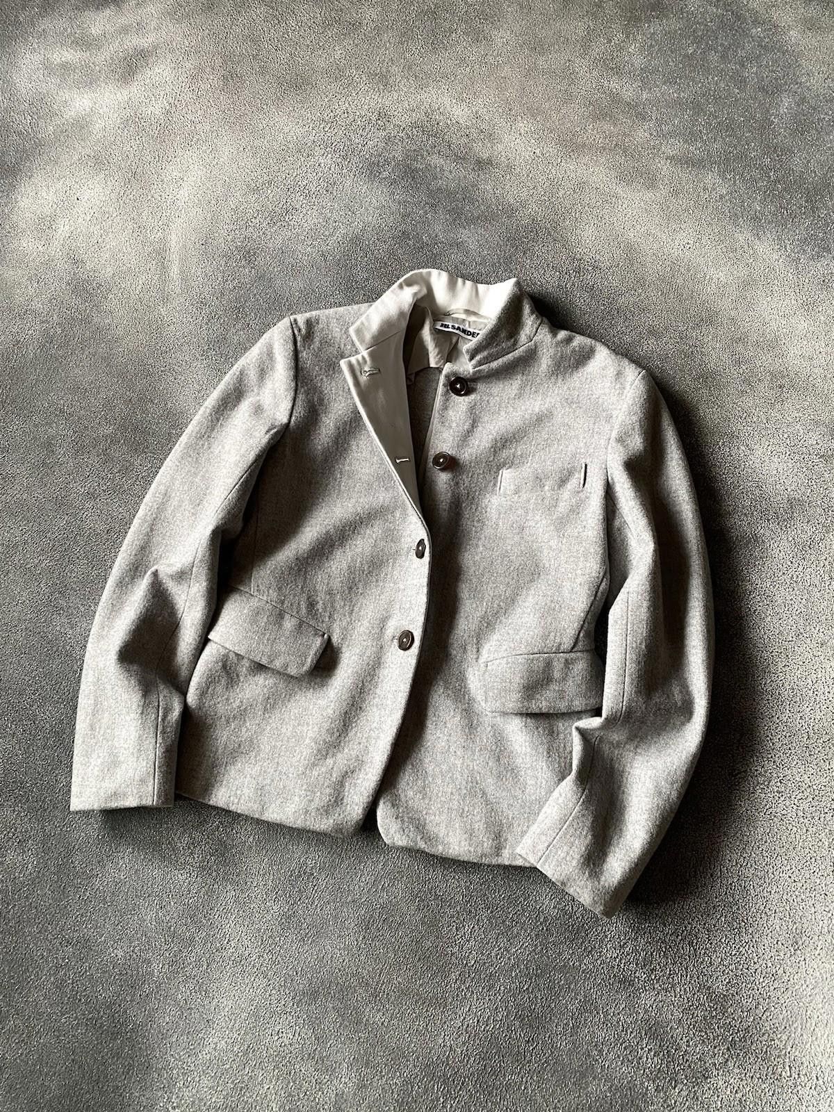 2000s Jil Sander By Raf Simons Wool Tailored Blazer Jacket
