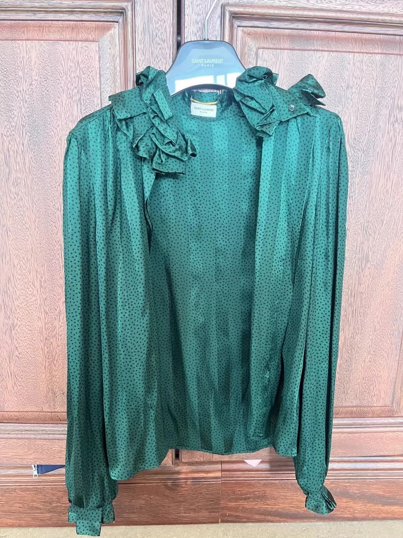 Saint Laurent Paris saint Laurent parisSilk Shirt 2503-Nextarrow Size S / US 4 / IT 40 - 1 Thumbnail