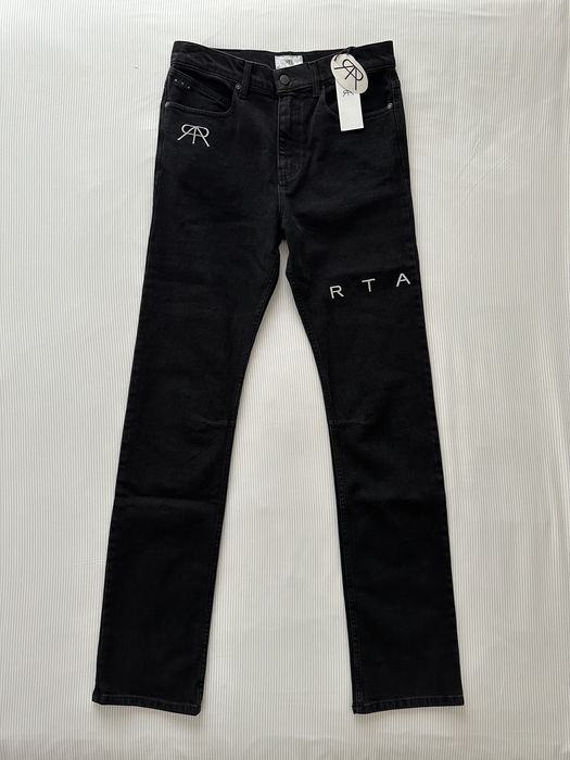 Rta RtA Black Slim Fit Logo Jeans | Grailed