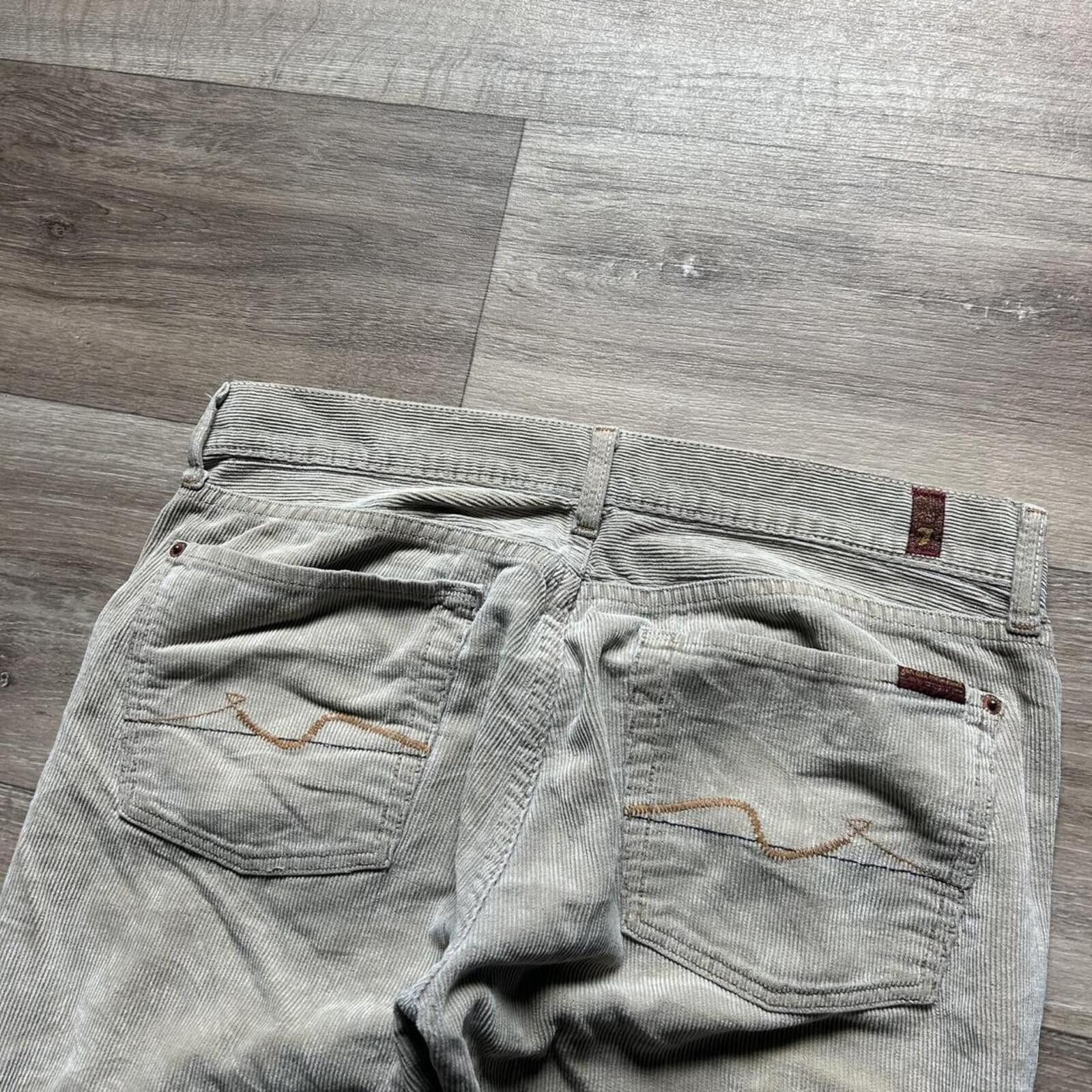 Other y2k Tan Khaki Women’s Low rise Flare Bootcut Jeans corduroy Size 30" / US 8 / IT 44 - 4 Thumbnail
