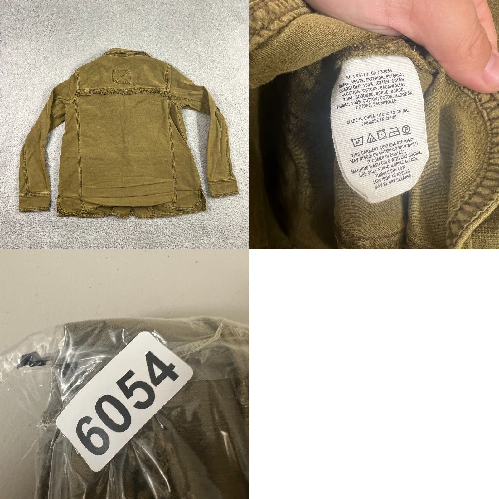 Anthropologie VINTAGE Anthropologie Military Jacket Women S Army Green Casual Pockets Size S / US 4 / IT 40 - 8 Thumbnail