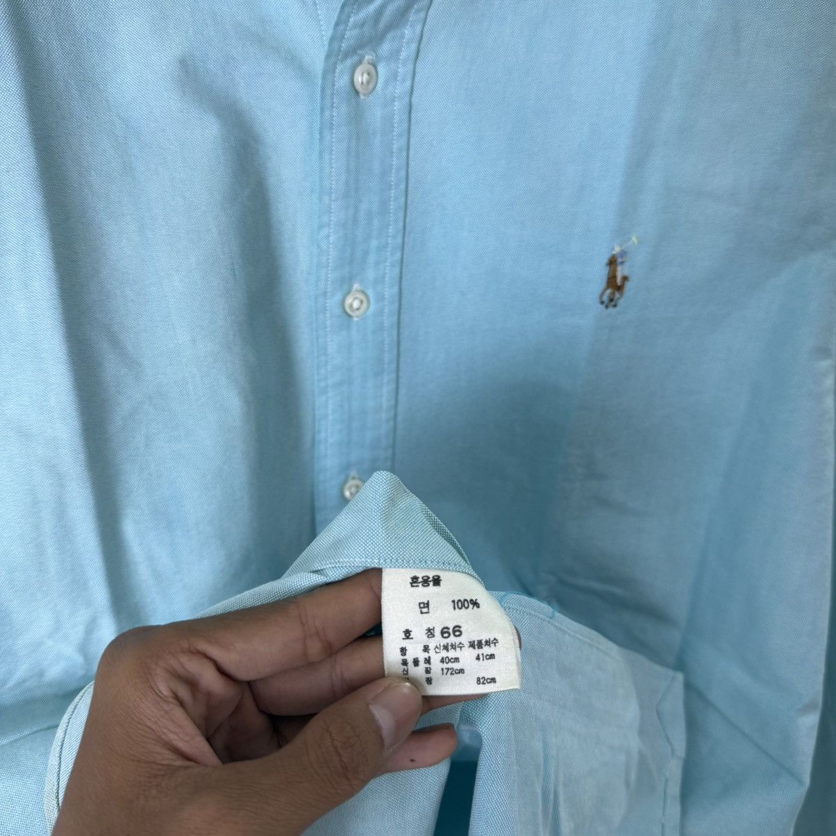 Polo Ralph Lauren Polo Ralph Lauren oxford blue button up shirt Size US XL / EU 56 / 4 - 4 Thumbnail
