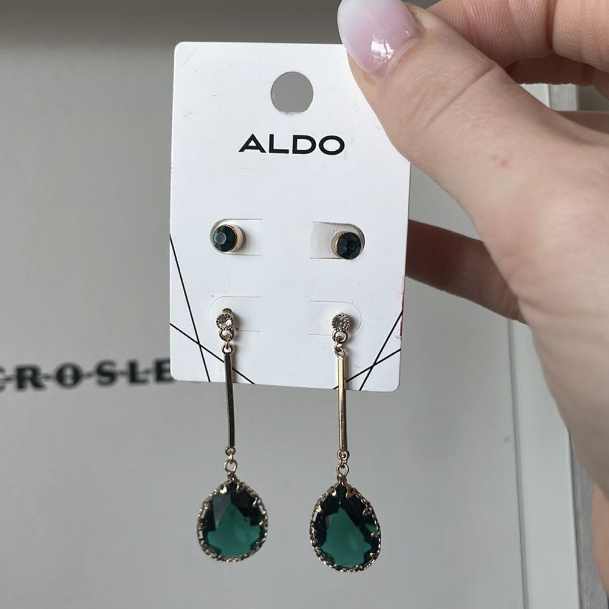 Aldo Emerald Aldo earring set Size ONE SIZE - 2 Thumbnail