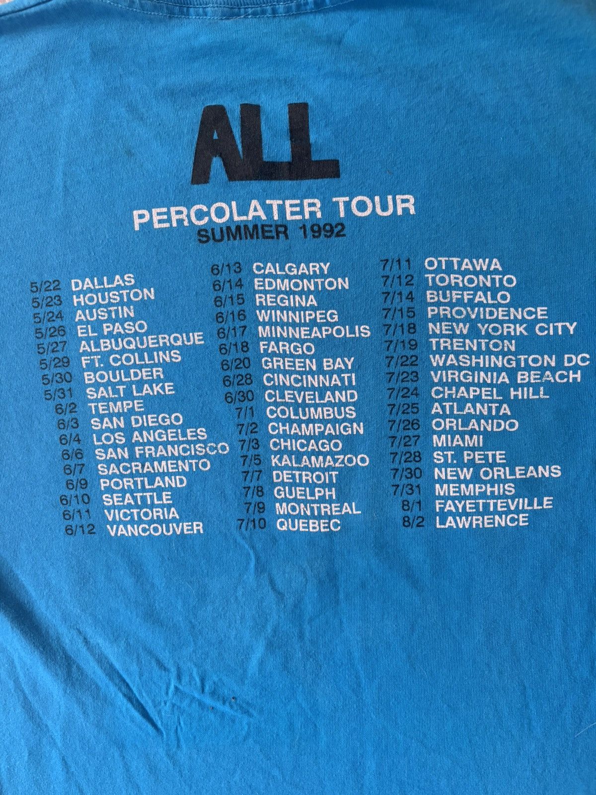 Band Tees vintage ALL 1992 PERCOLATER TOUR SHIRT Size US L / EU 52-54 / 3 - 4 Thumbnail