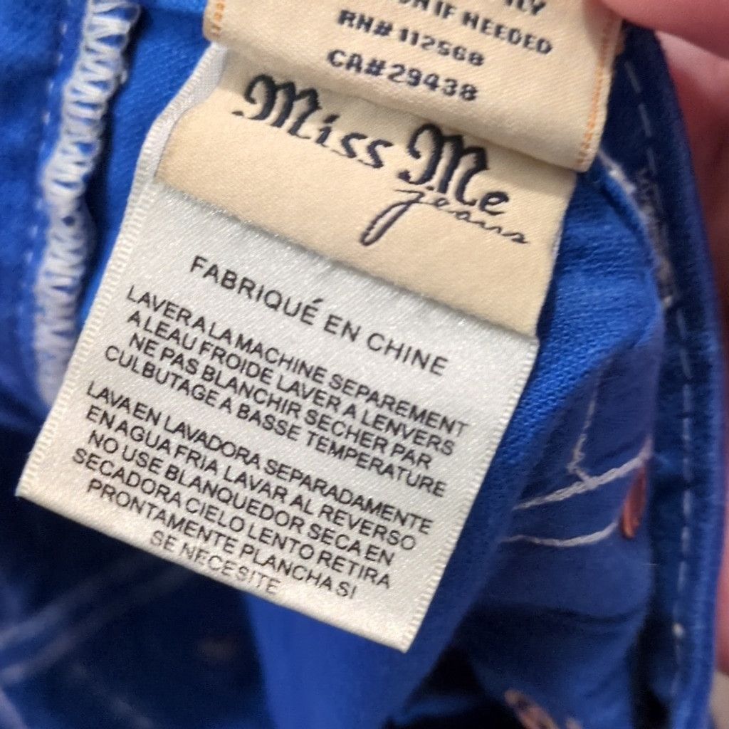 Miss Me Miss Me Royal Blue Shorts Size 29 Size 29" - 7 Thumbnail