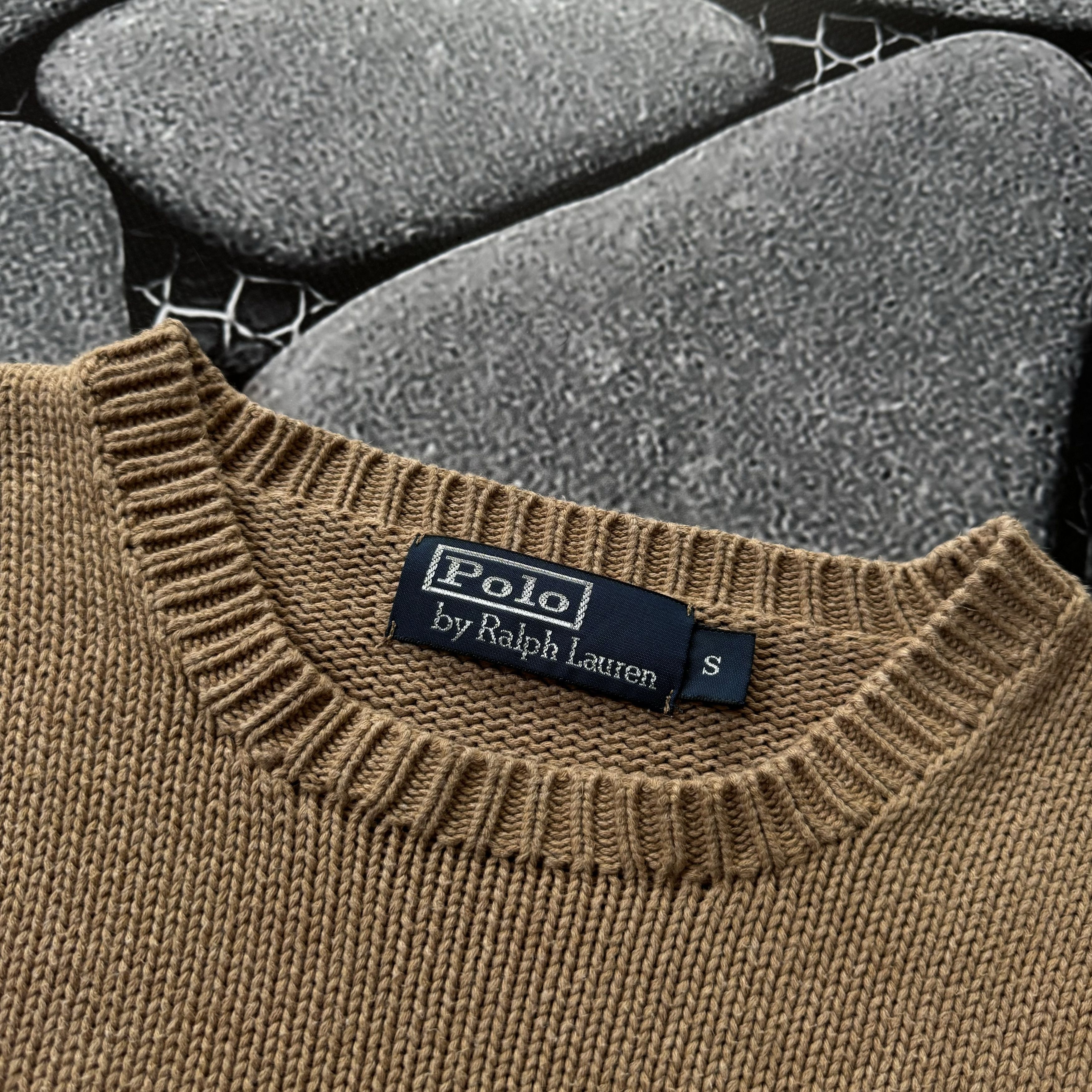 Ralph Lauren POLO RALPH LAUREN BROWN KNIT SWEATER VINTAGE Size US S / EU 44-46 / 1 - 3 Thumbnail