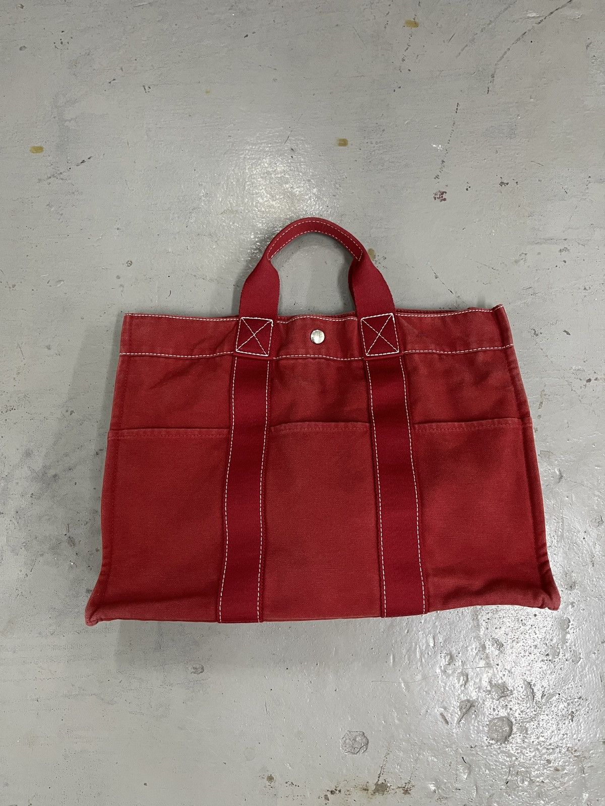 Hermes Hermès Red Fourre Tout MM Tote Bag Size ONE SIZE - 5 Thumbnail
