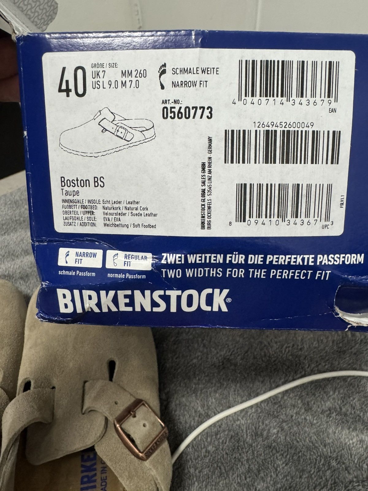 Birkenstock Birkenstock Boston Soft foot bed taupe Size US 9.5 / IT 39.5 - 5 Thumbnail