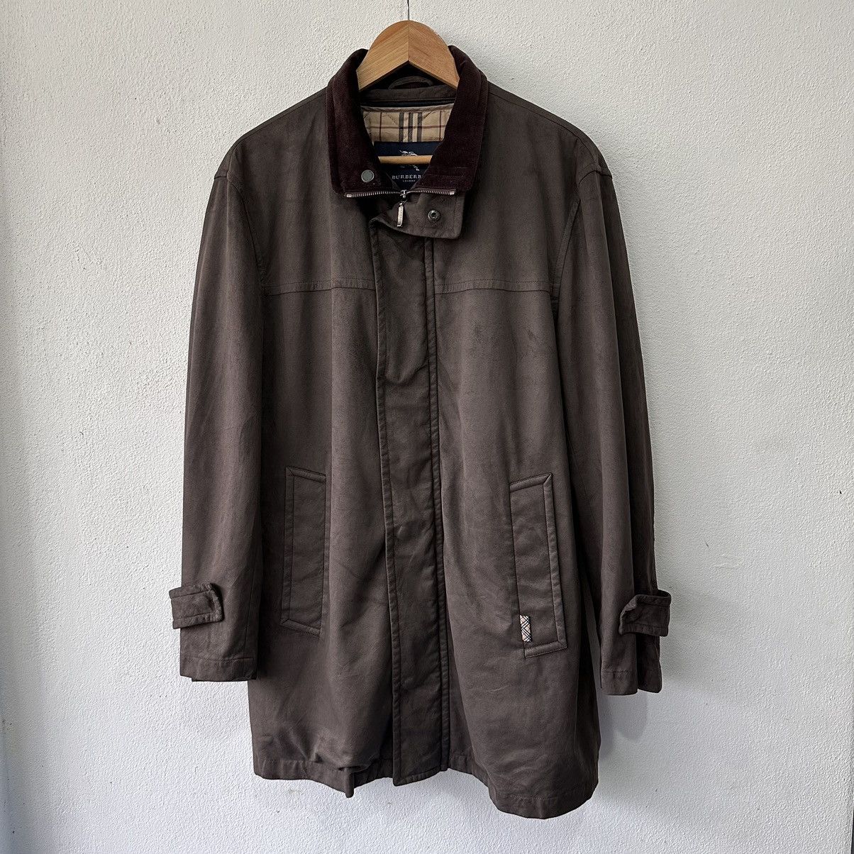 image of Suede Leather Burberry in Chocolate Brown, Men's (Size Medium)