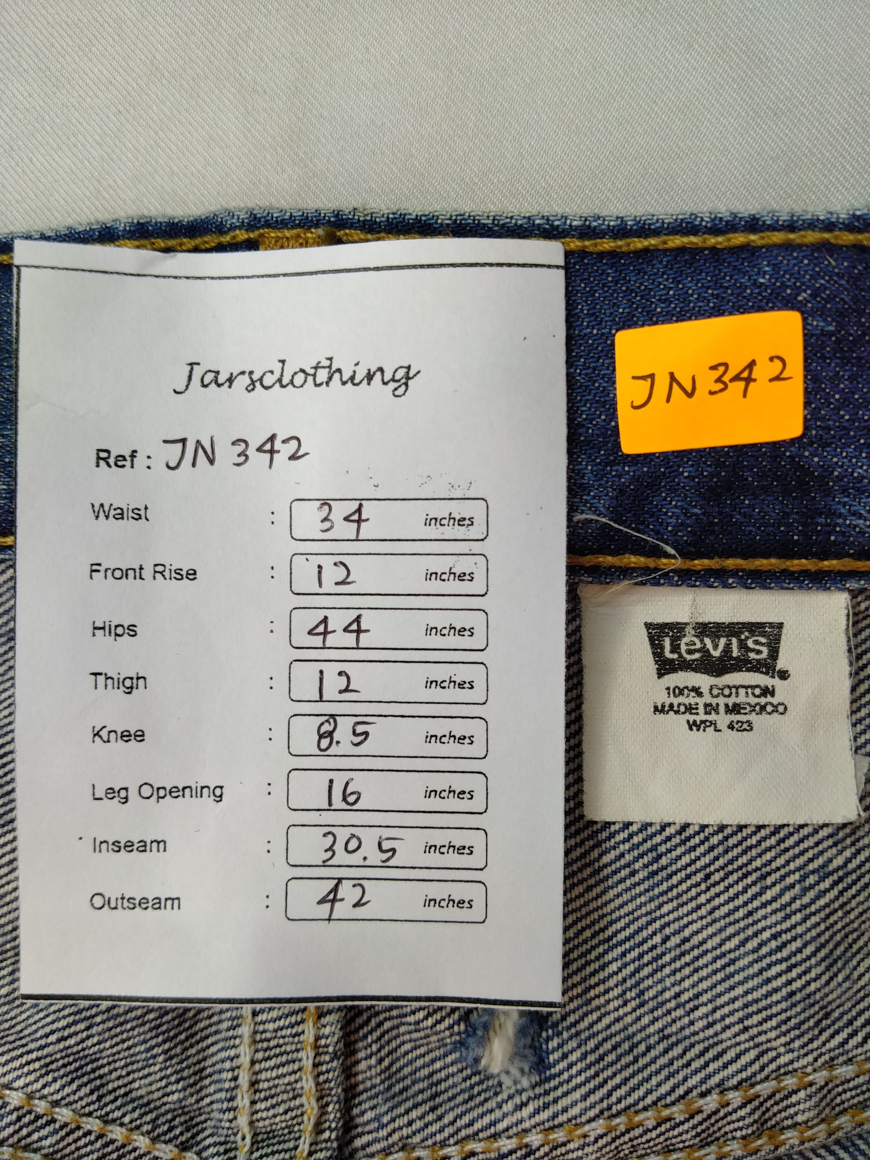 Levi's Blue Distressed Vintage Levi's 501 34x30.5 Denim -JN342 Size US 34 / EU 50 - 10 Thumbnail