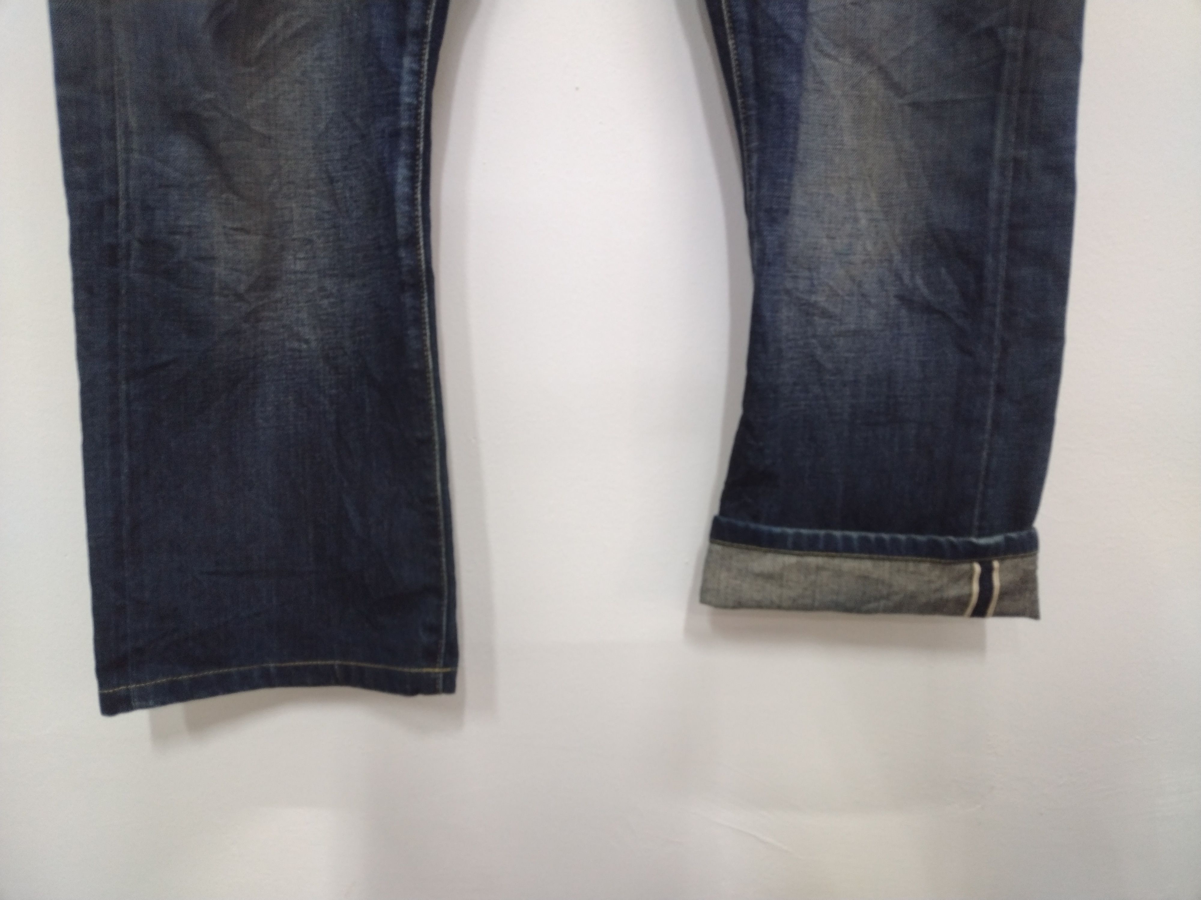 Japanese Brand × Jun Takahashi × Uniqlo Big Size SELVEDGE Uniqlo Nice Faded Patina Regular Fit Jeans Size US 40 / EU 56 - 5 Thumbnail