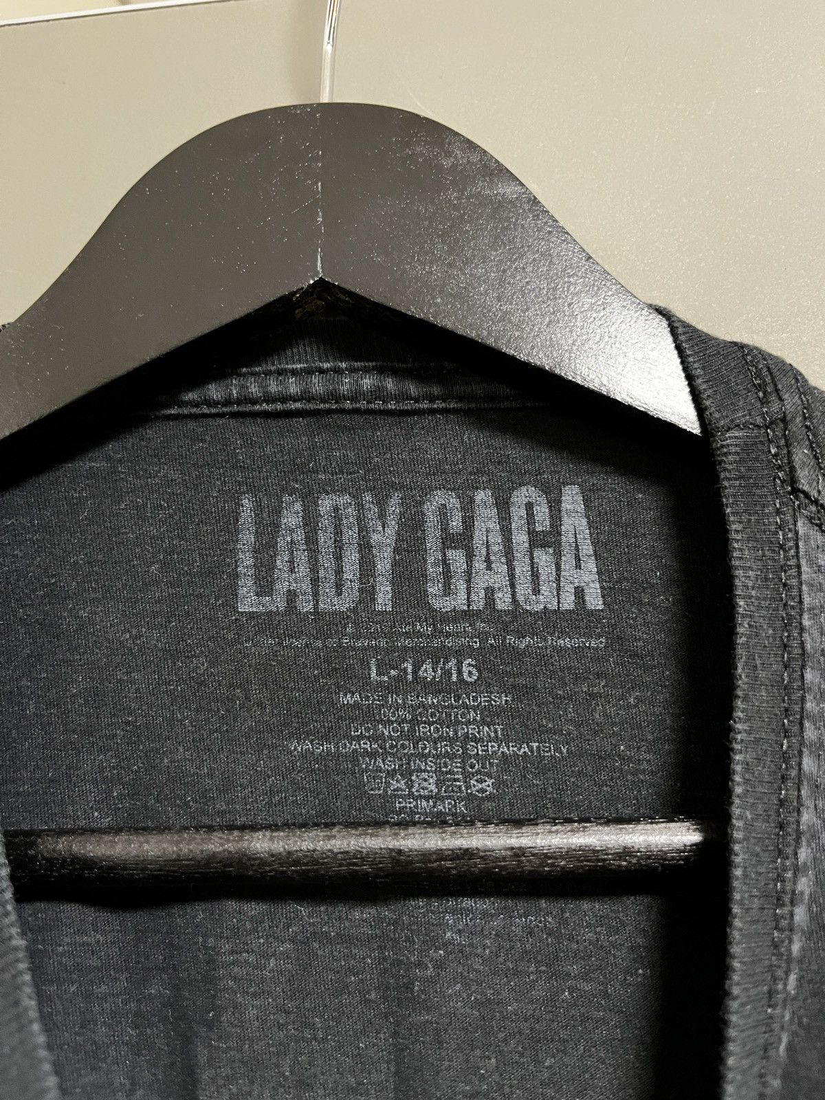 Band Tees Lady Gaga Portrait Black T-shirt Size US L / EU 52-54 / 3 - 5 Thumbnail