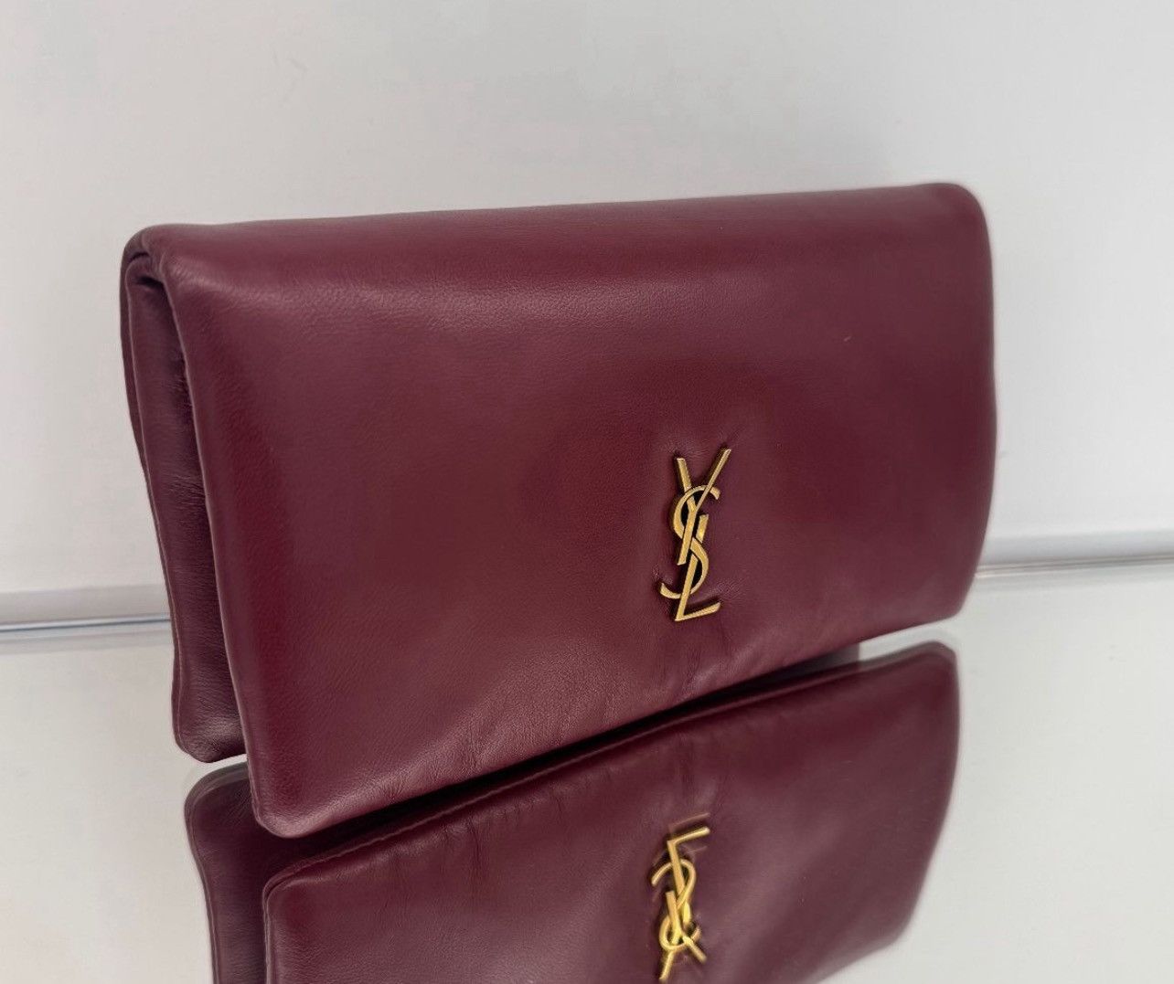 Saint Laurent Paris Calypso Large Wallet in Lambskin Size ONE SIZE - 2 Thumbnail