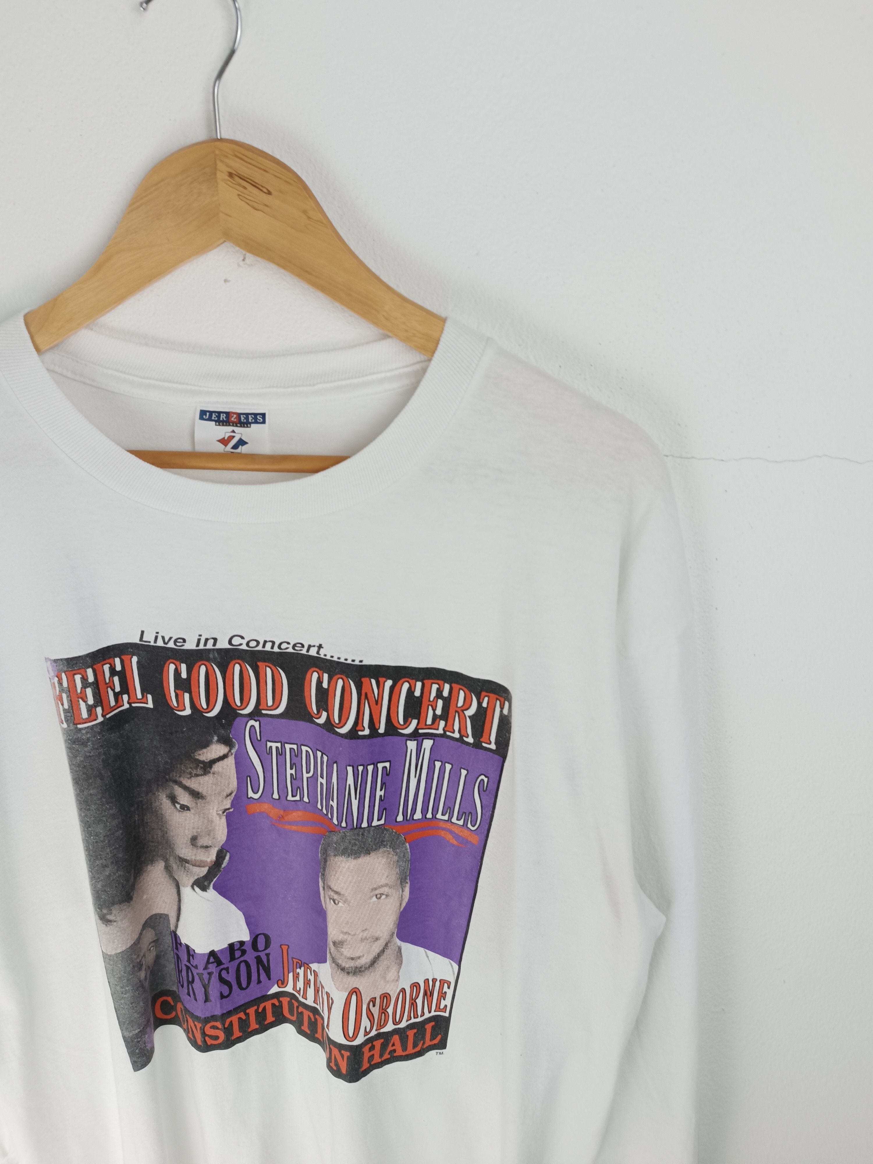 Rap Tees VINTAGE 90'S STEPHANIE MILLS & JEFFREY OSBORNE CONCERT TEE Size US XL / EU 56 / 4 - 8 Thumbnail