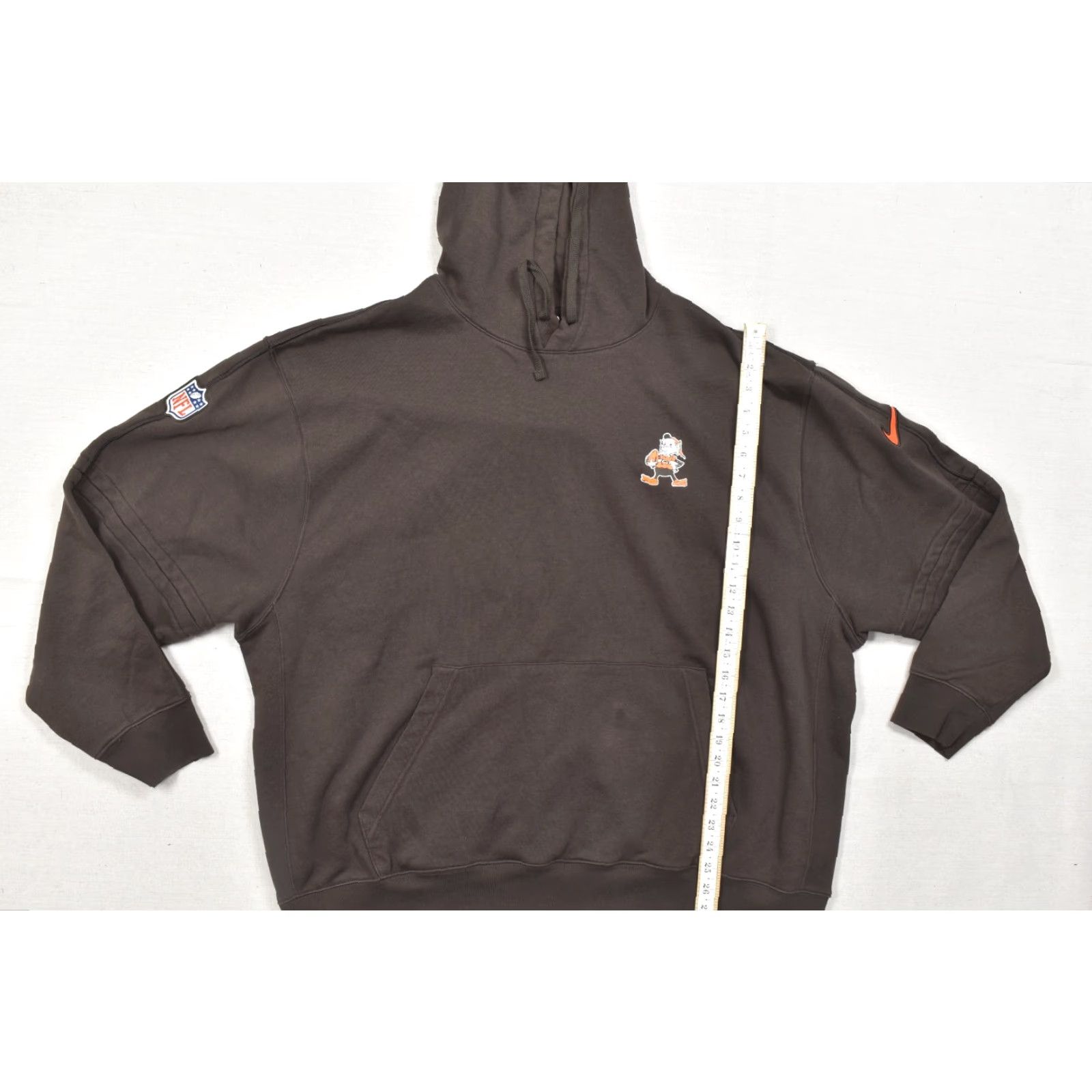 Nike Nike Browns Hoodie Sweatshirt Mens 3XL Brown Fleece Cotton Pullover Browns Gr Football Gridiron Size US XXL / EU 58 / 5 - 4 Thumbnail
