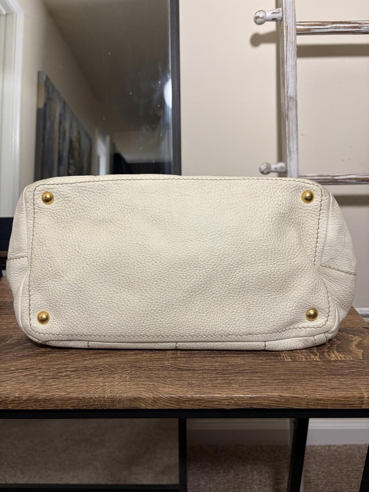 Prada Prada Vitello Daino Bauletto Leather Shoulder Doctor Handbag Size ONE SIZE - 6 Thumbnail