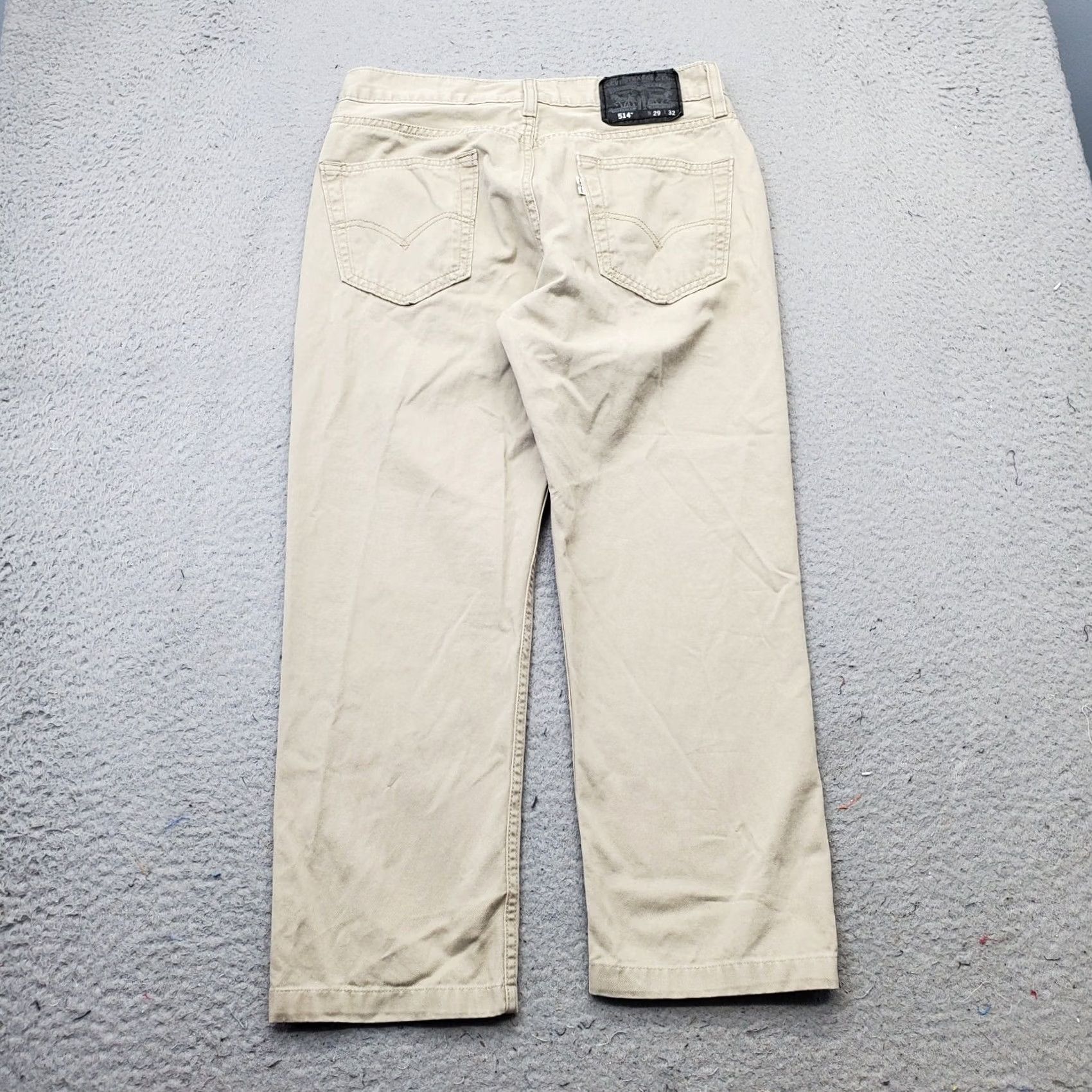 Levi's Levi's 514 Jeans Mens 29 Tan Denim Stretch Straight Fit White Tab Streetwear Jeans Mens Size 29 Tan Denim Stretch Straight Fit 514 Jeans Mens Size US 29 - 2 Thumbnail