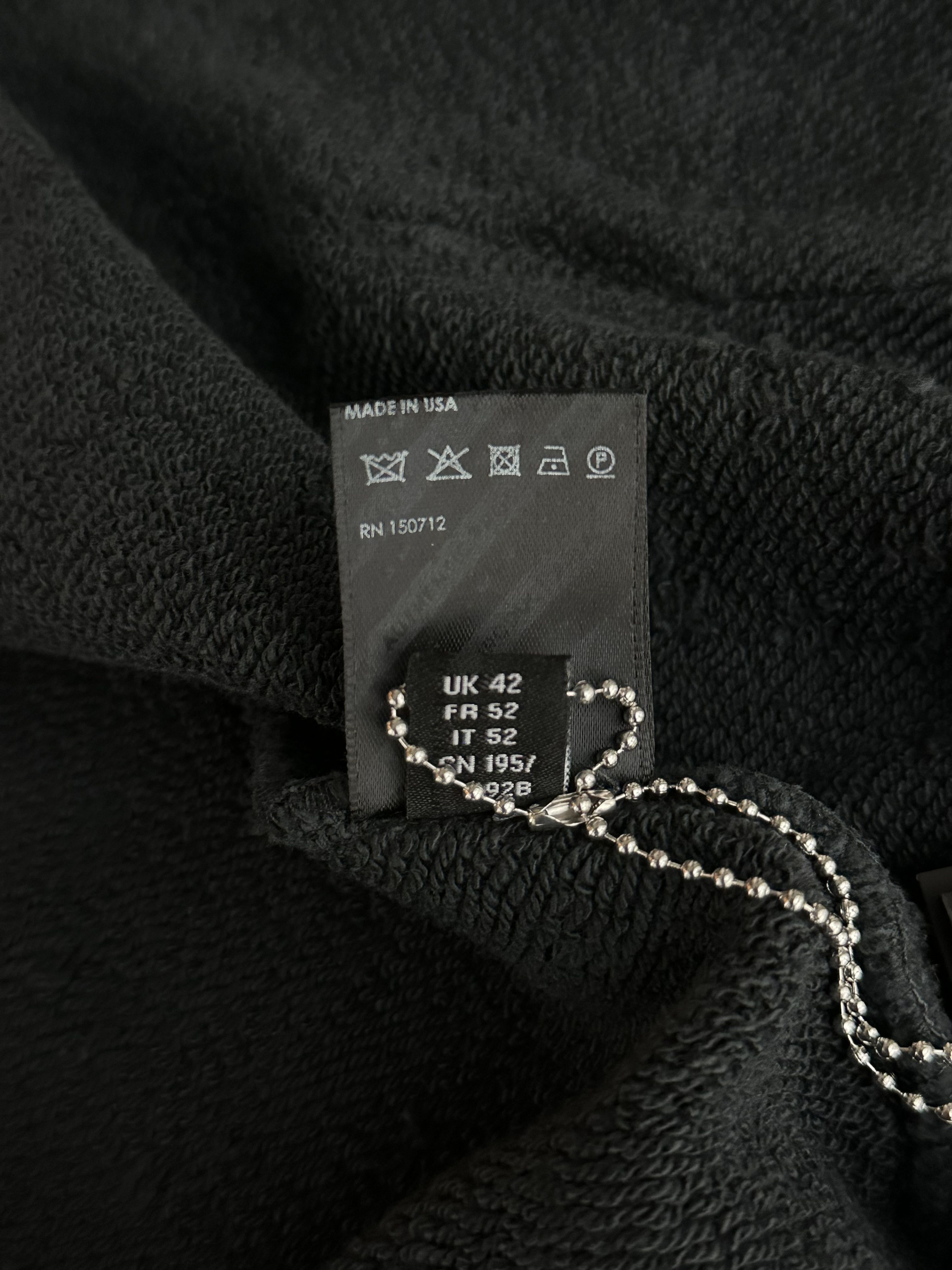 Amiri Amiri Faded Black Core Logo Shotgun Zip Up Hoodie Size US XXL / EU 58 / 5 - 5 Thumbnail
