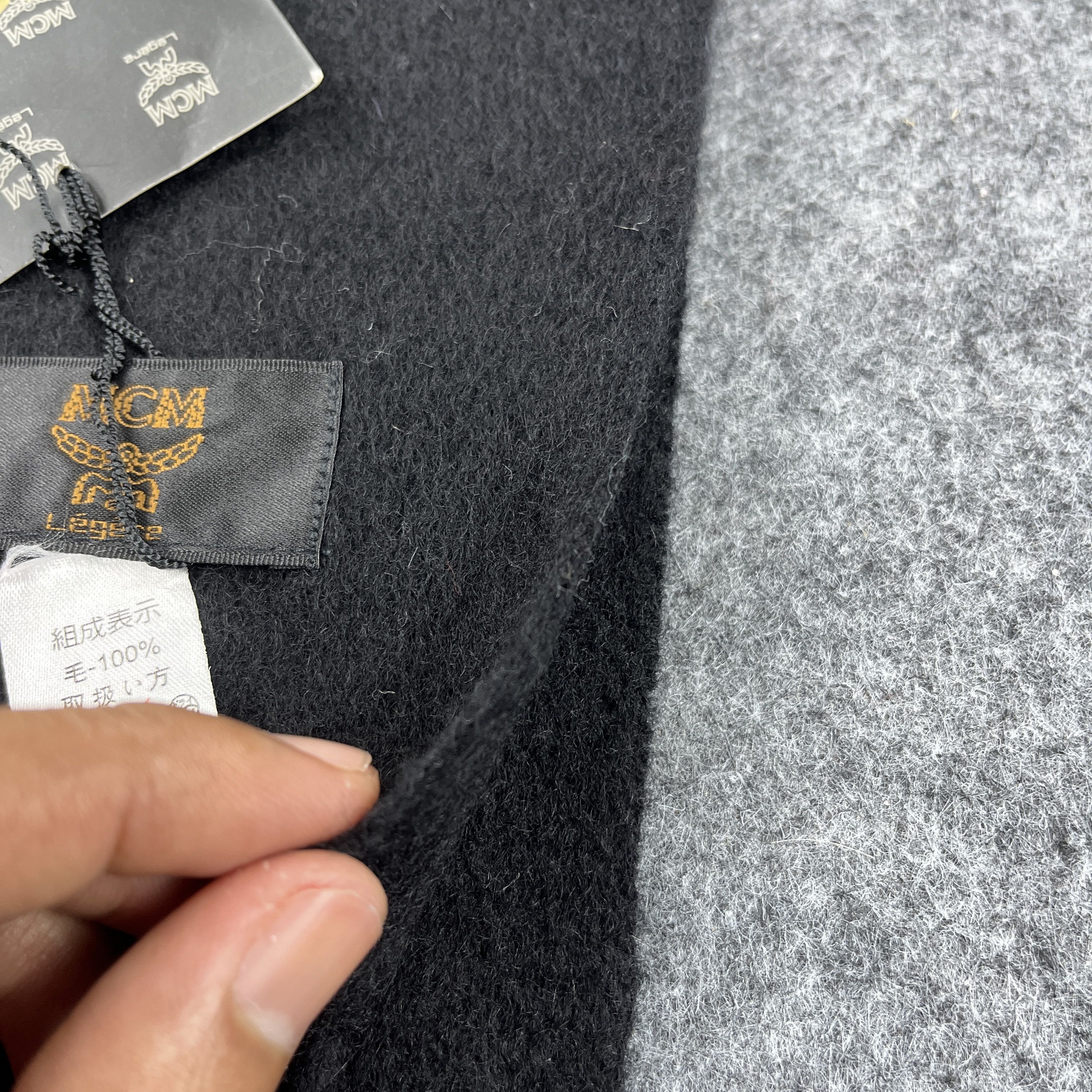 MCM MCM Plain Black Scarf / Muffler / Neckwear T1143 Size ONE SIZE - 7 Thumbnail