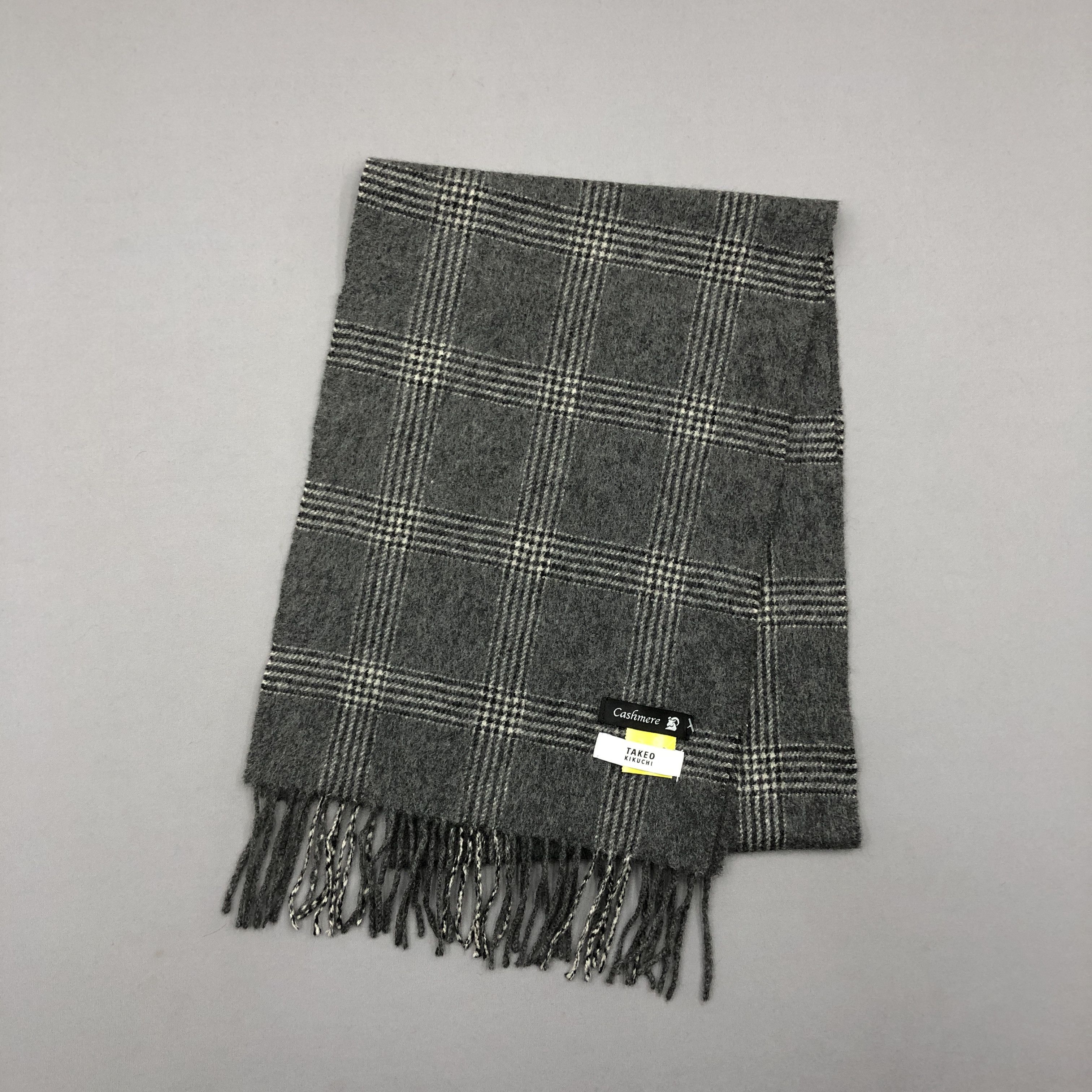 Japanese Brand Vintage Takeo Kikuchi Cashmere Scarf Japanese Wool Scarves Size ONE SIZE - 3 Thumbnail