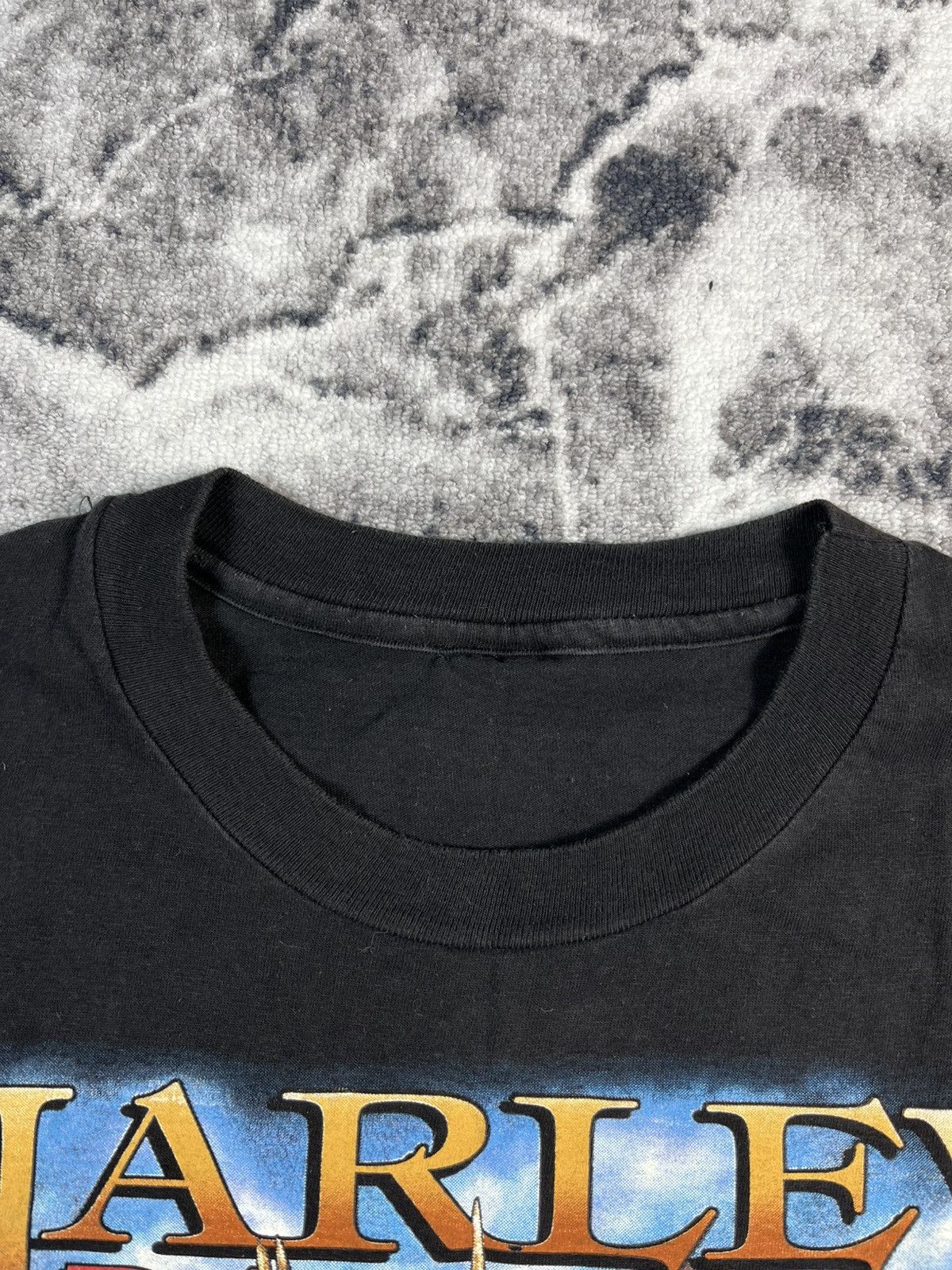 Harley Davidson Vintage 1995 Harley Davidson Elk Nature Graphic Tee Size US XL / EU 56 / 4 - 5 Thumbnail