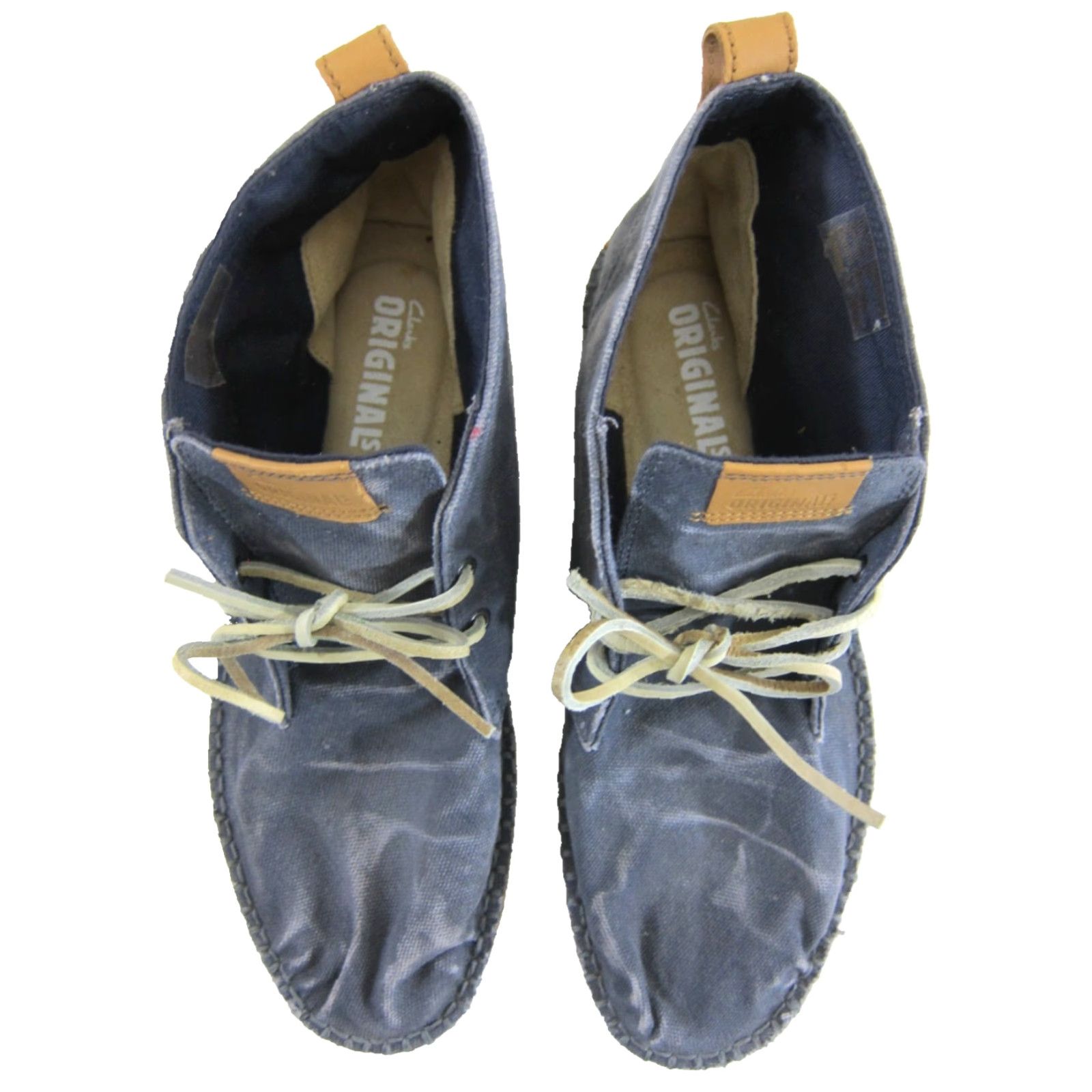 Clarks Clarks Originals Blue Cotton Oiled Canvas Lace Up Chukka Desert Ankle Boot 10 Size US 10 / EU 43 - 6 Thumbnail